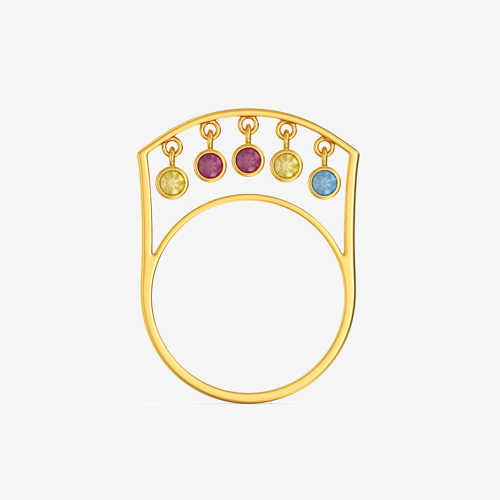 Vivid Charm Cascade Gold Ring alternate view 2
