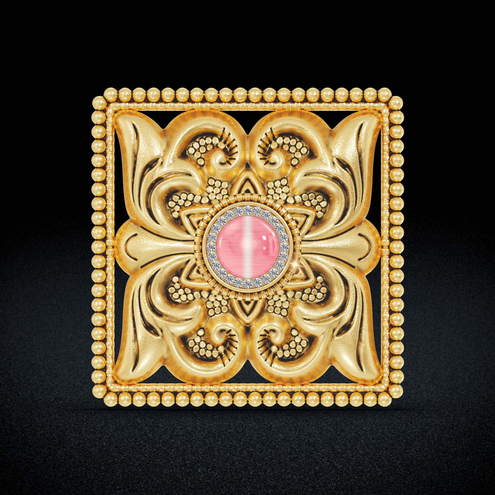 Petal Enclave Gold Ring image