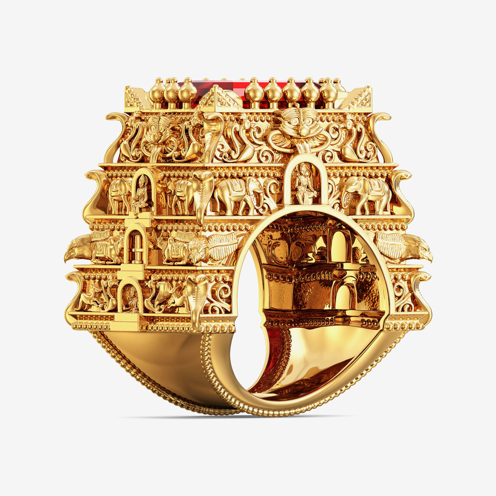 Mystic Temple Grandeur Gold Ring image