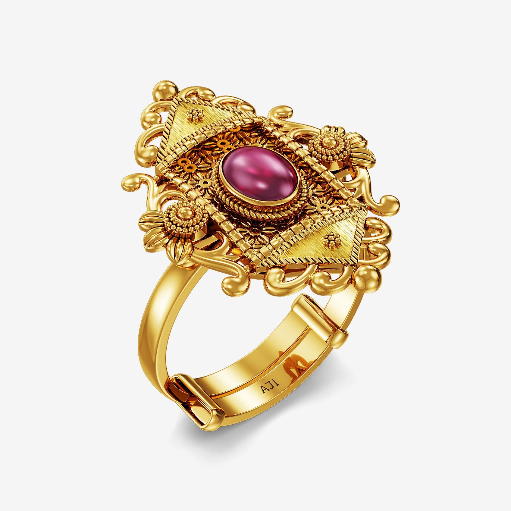 Ethereal Filigree Gold Ring