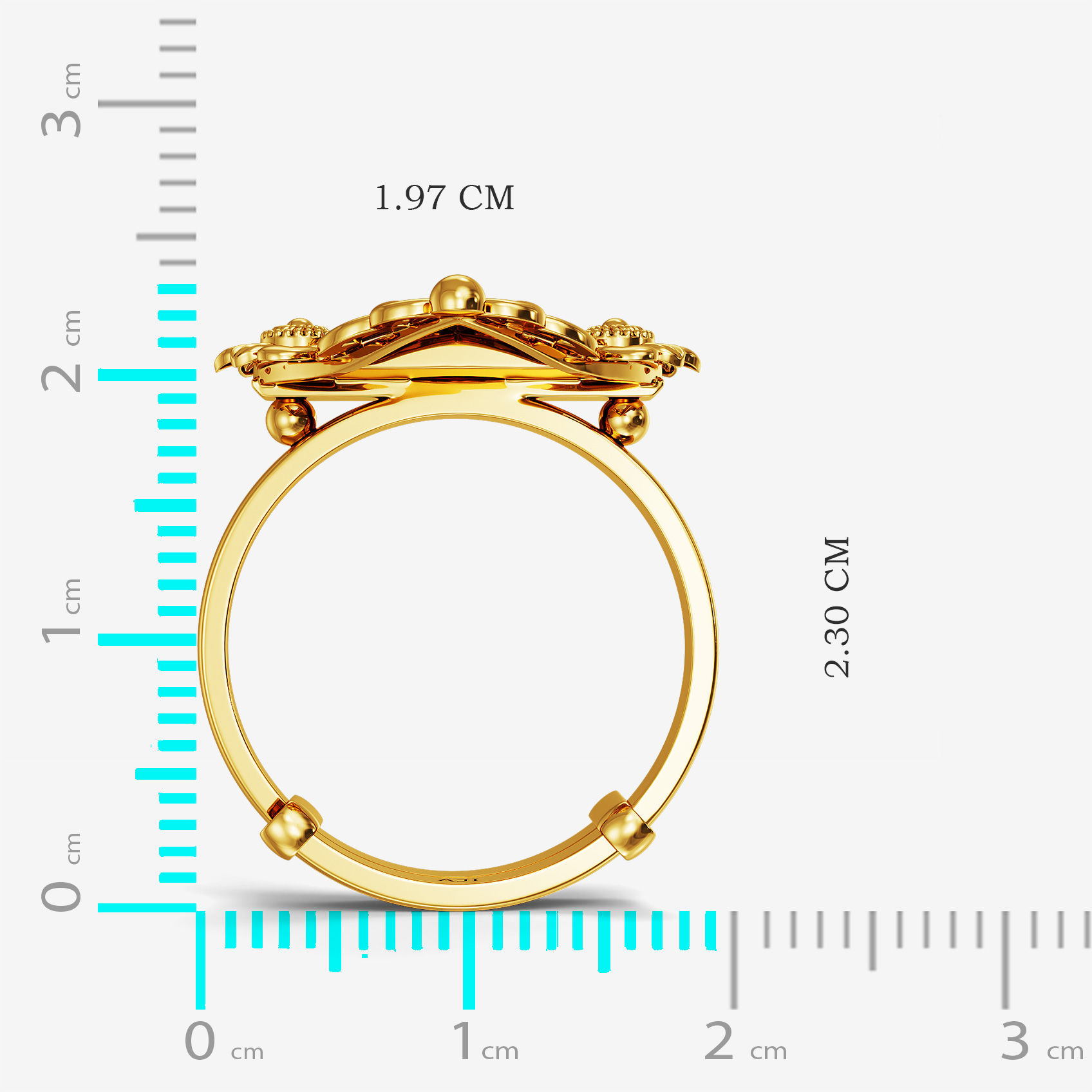 Ethereal Filigree Gold Ring alternate view 3