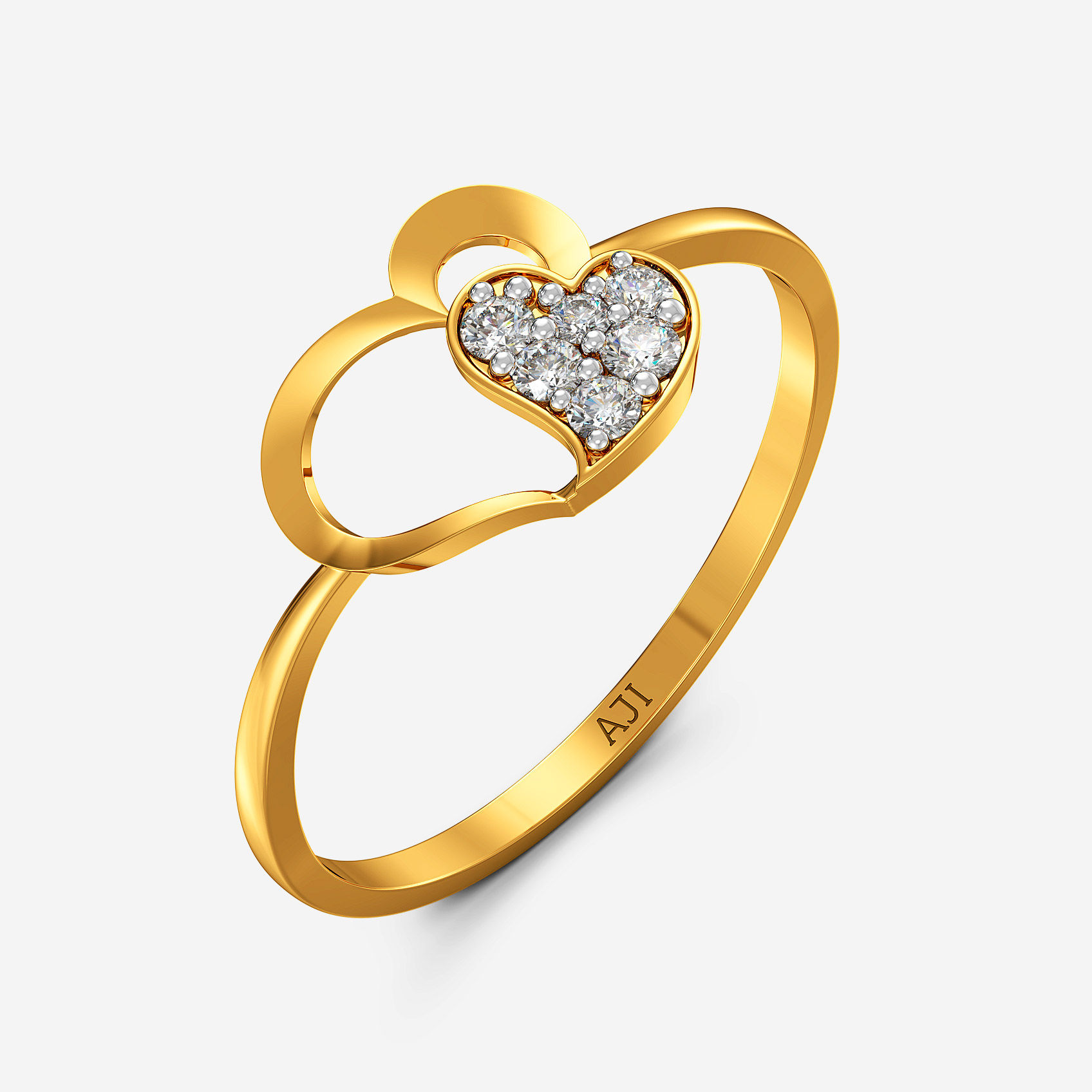 Love Drift Gold Ring