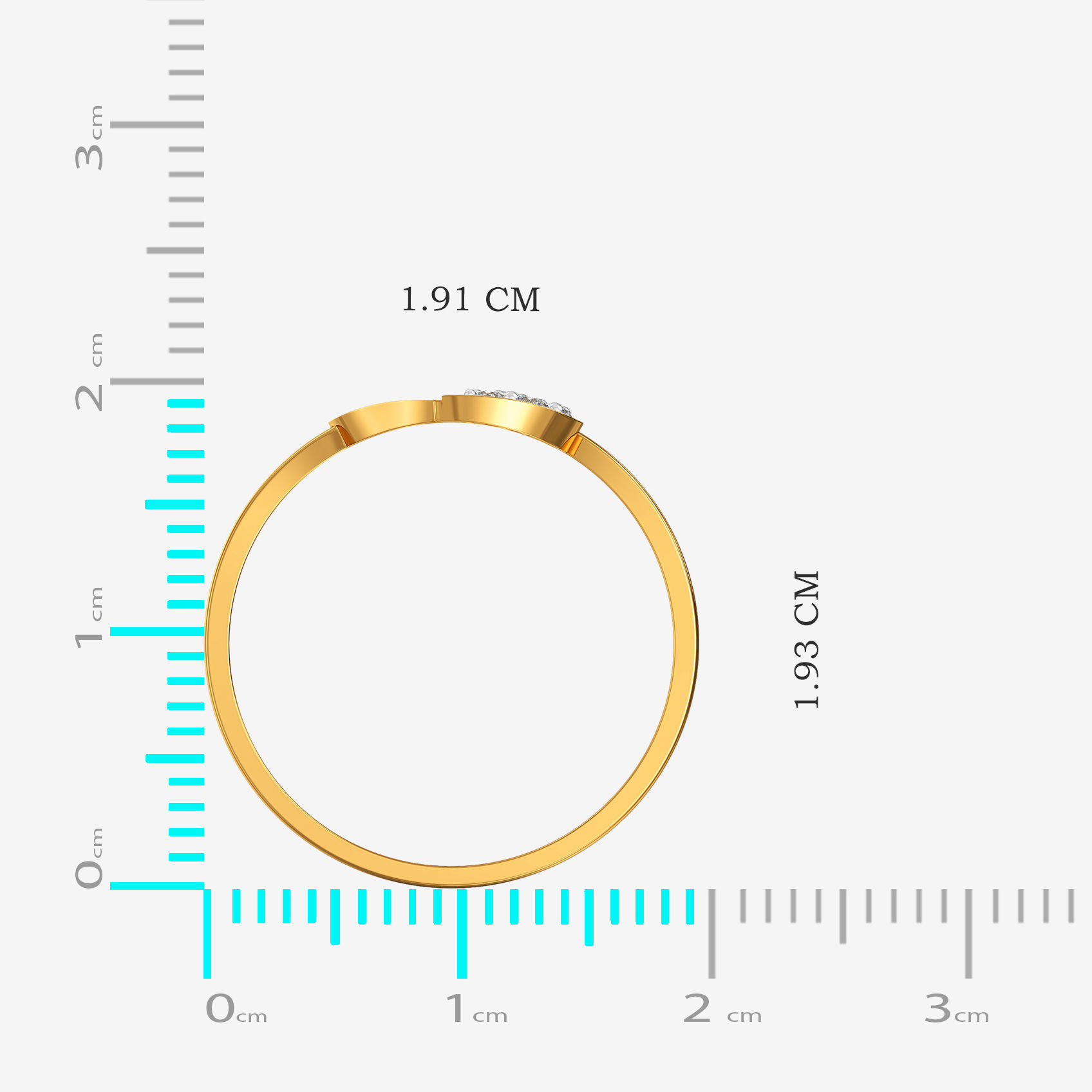 Love Drift Gold Ring alternate view 3