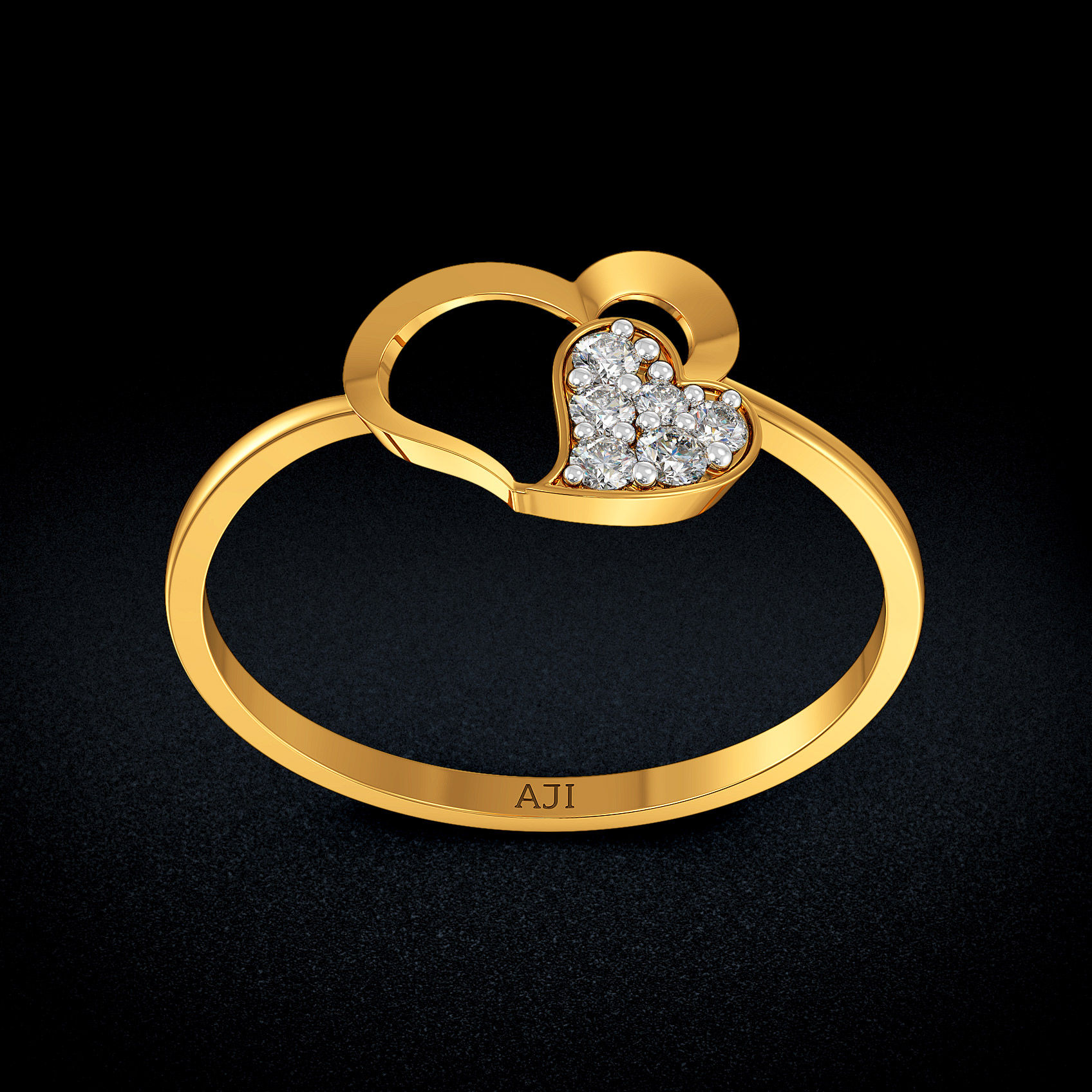 Love Drift Gold Ring image