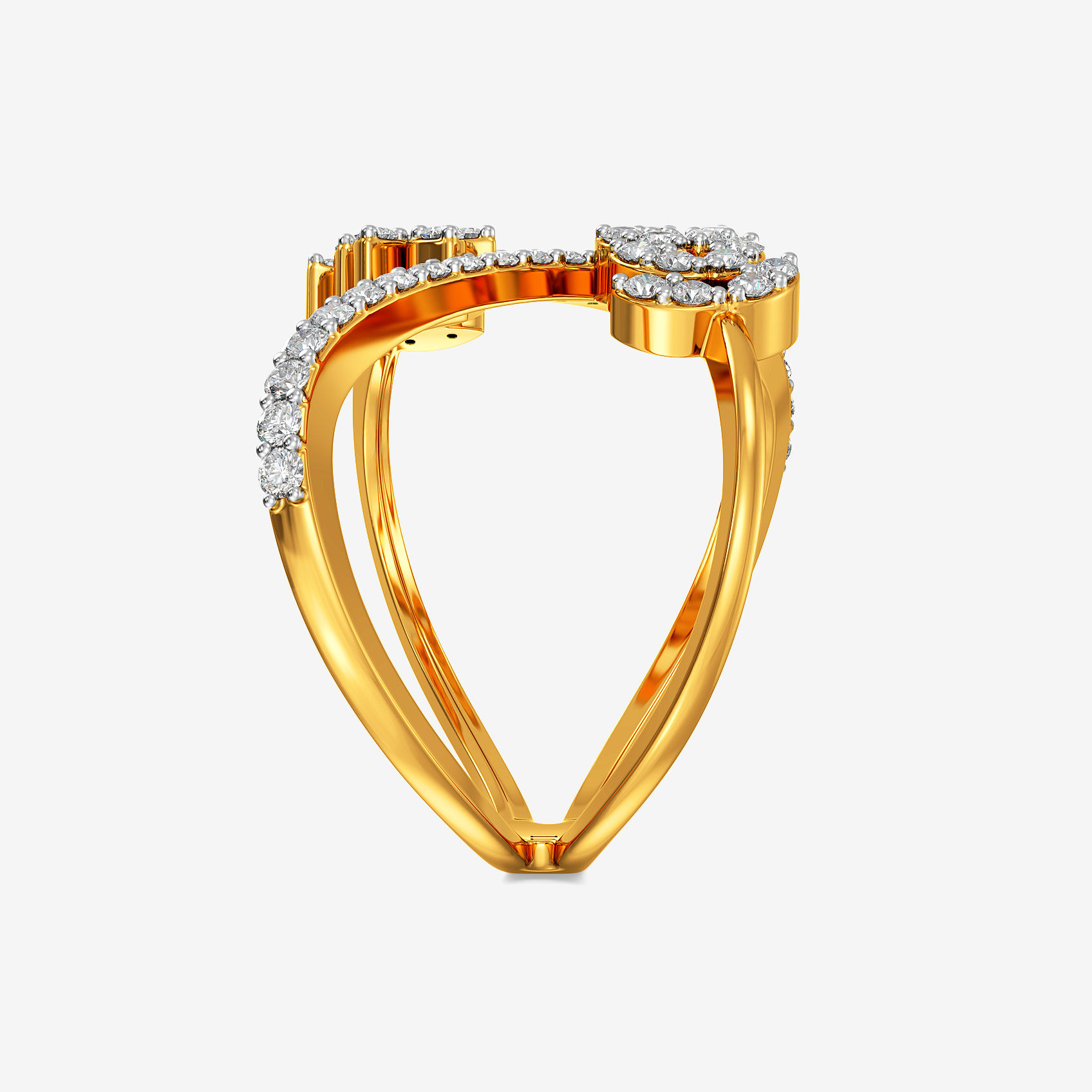 Vine Criss Gold Ring alternate view 1