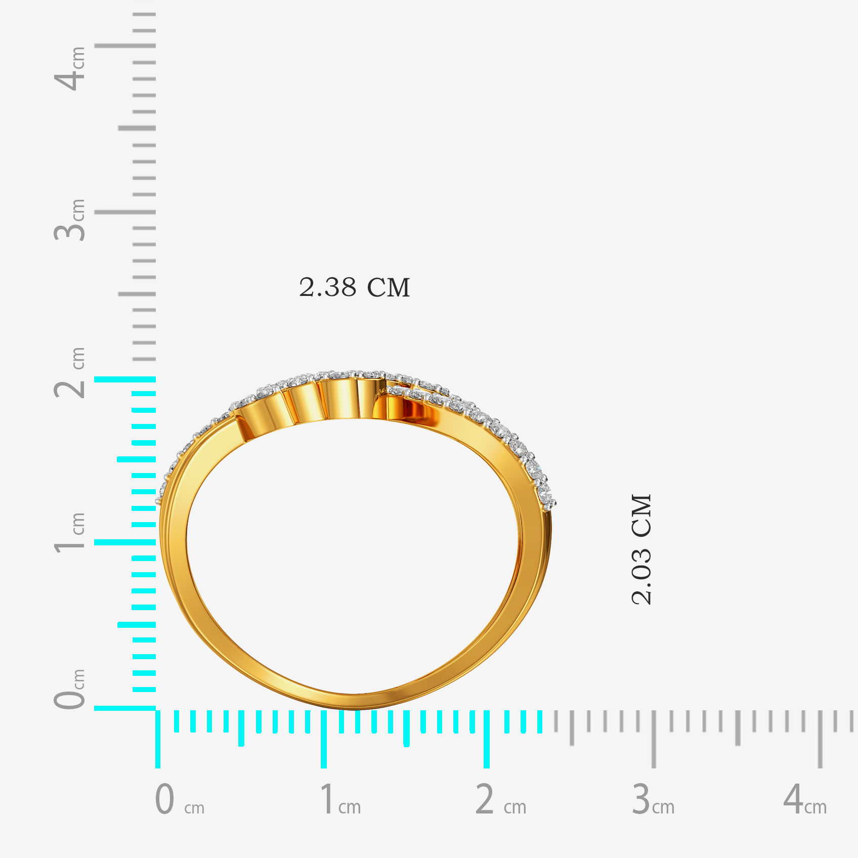Vine Criss Gold Ring alternate view 3