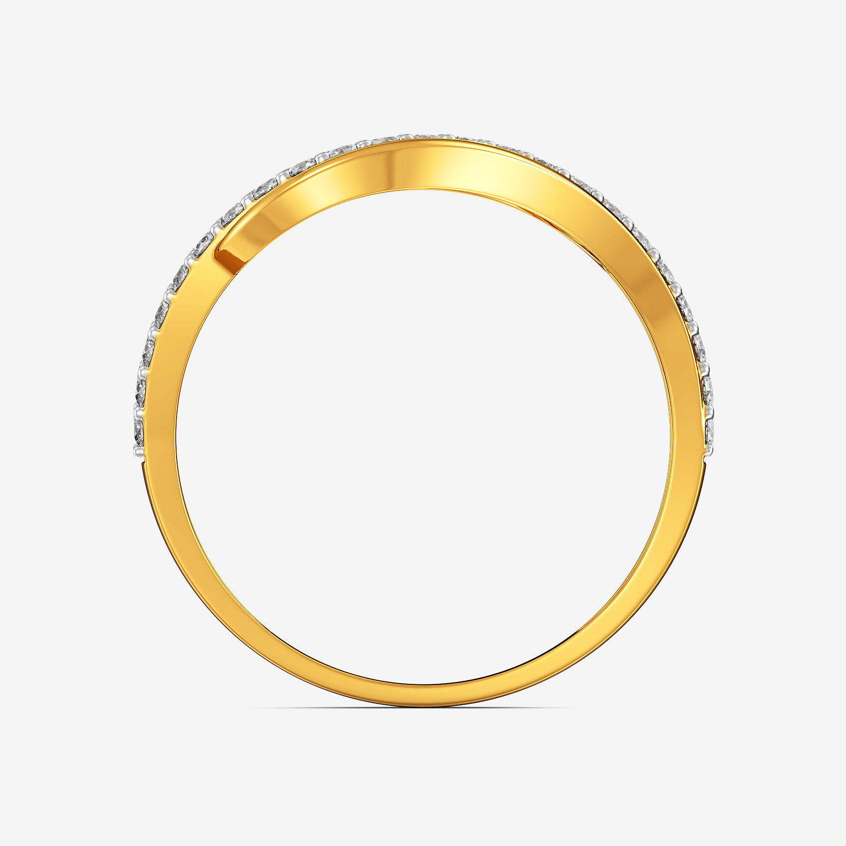Wavy Spark Gold Ring alternate view 2