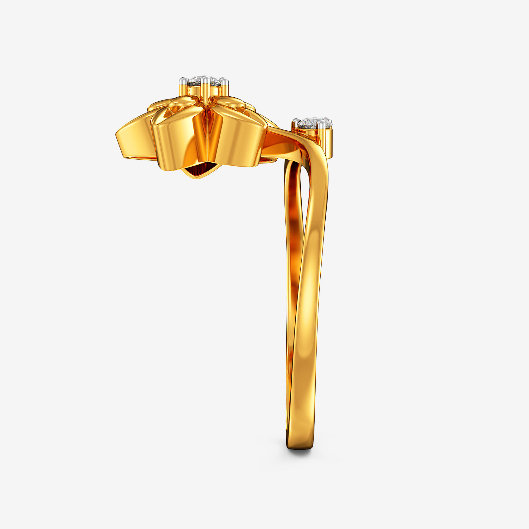 Solo Bloom Gold Ring alternate view 1