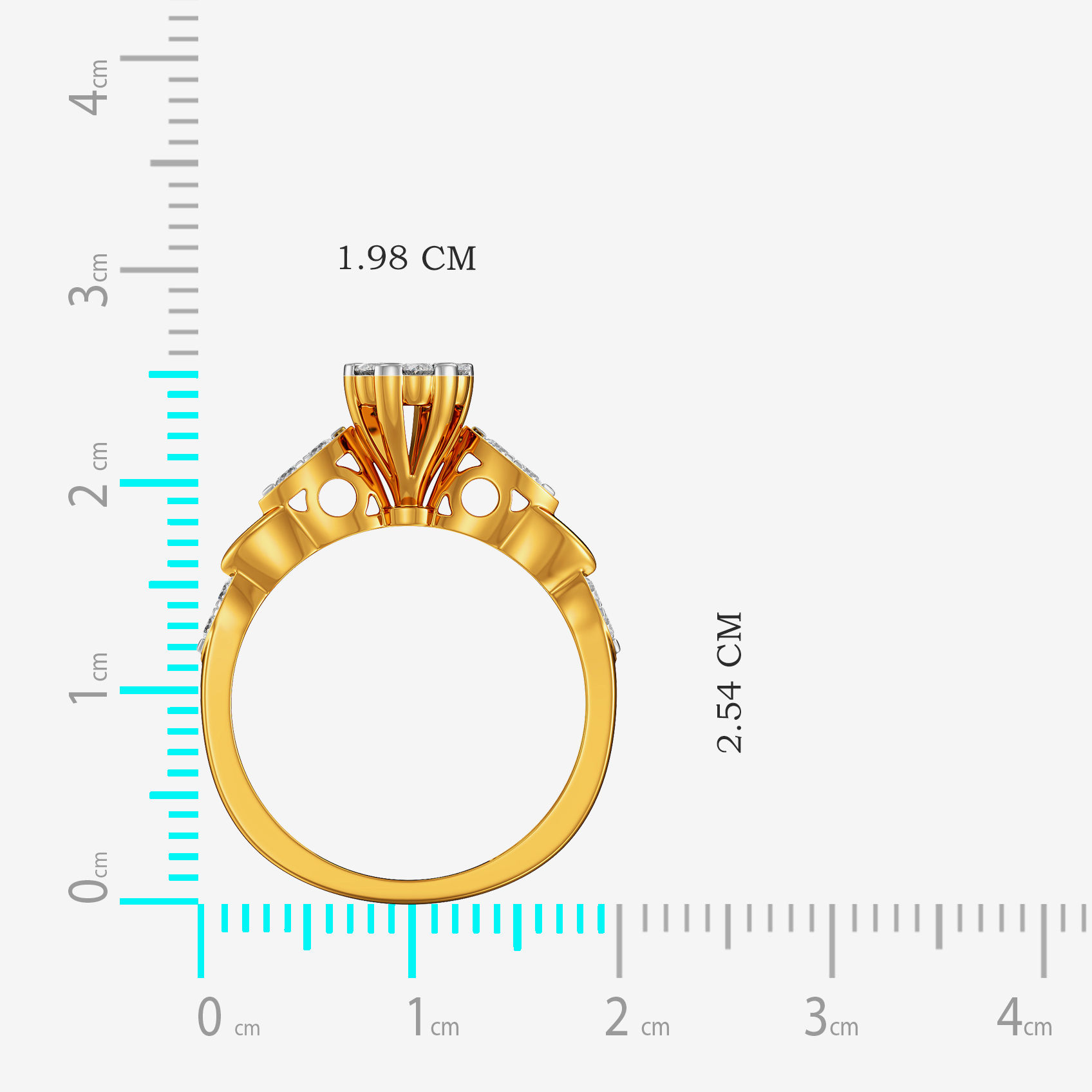 Radiant Bloom Gold Ring alternate view 3