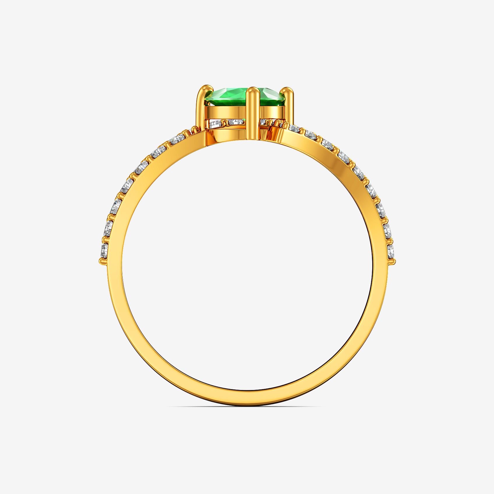 Verdant Dew Gold Ring alternate view 2