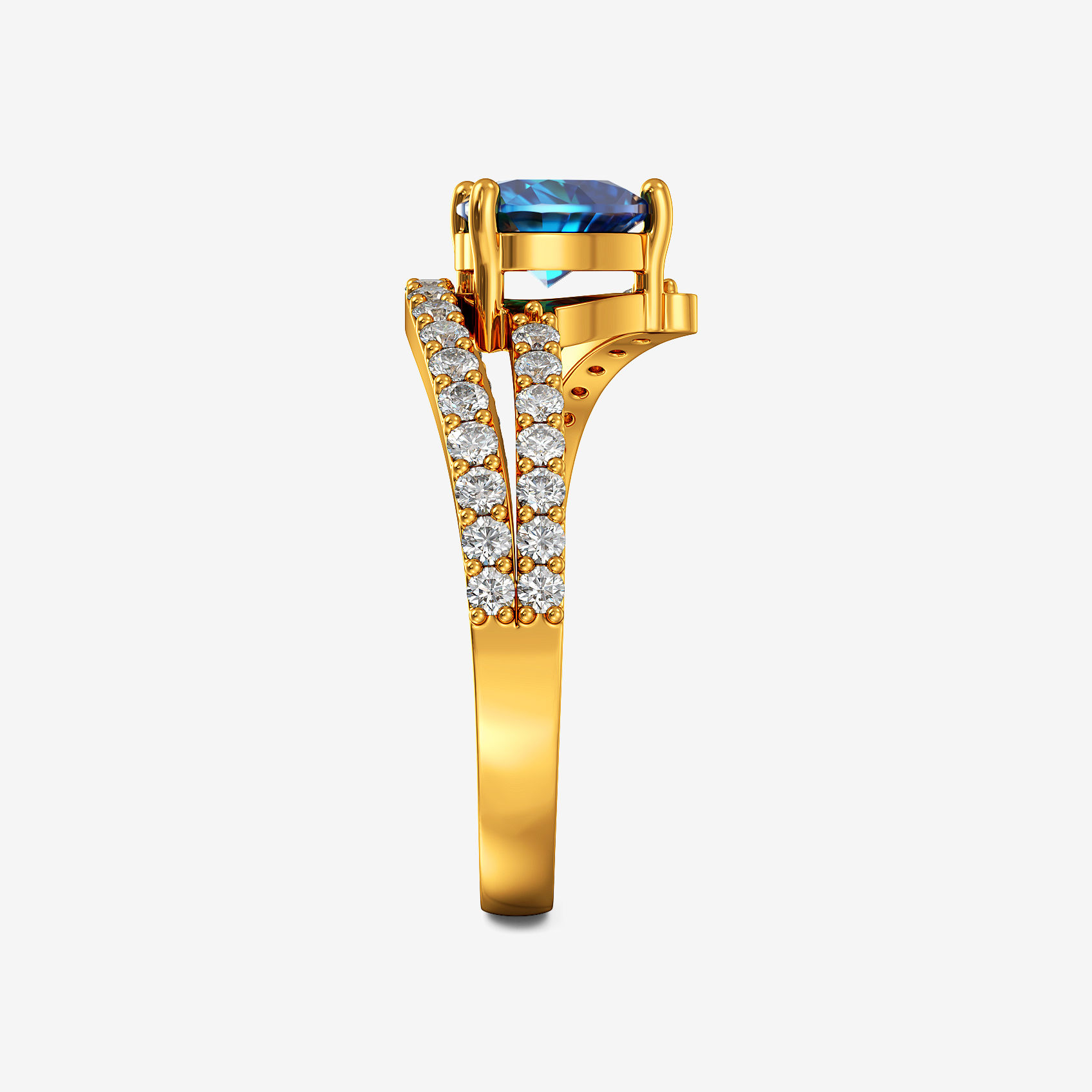 Azure Love Gold Ring alternate view 1