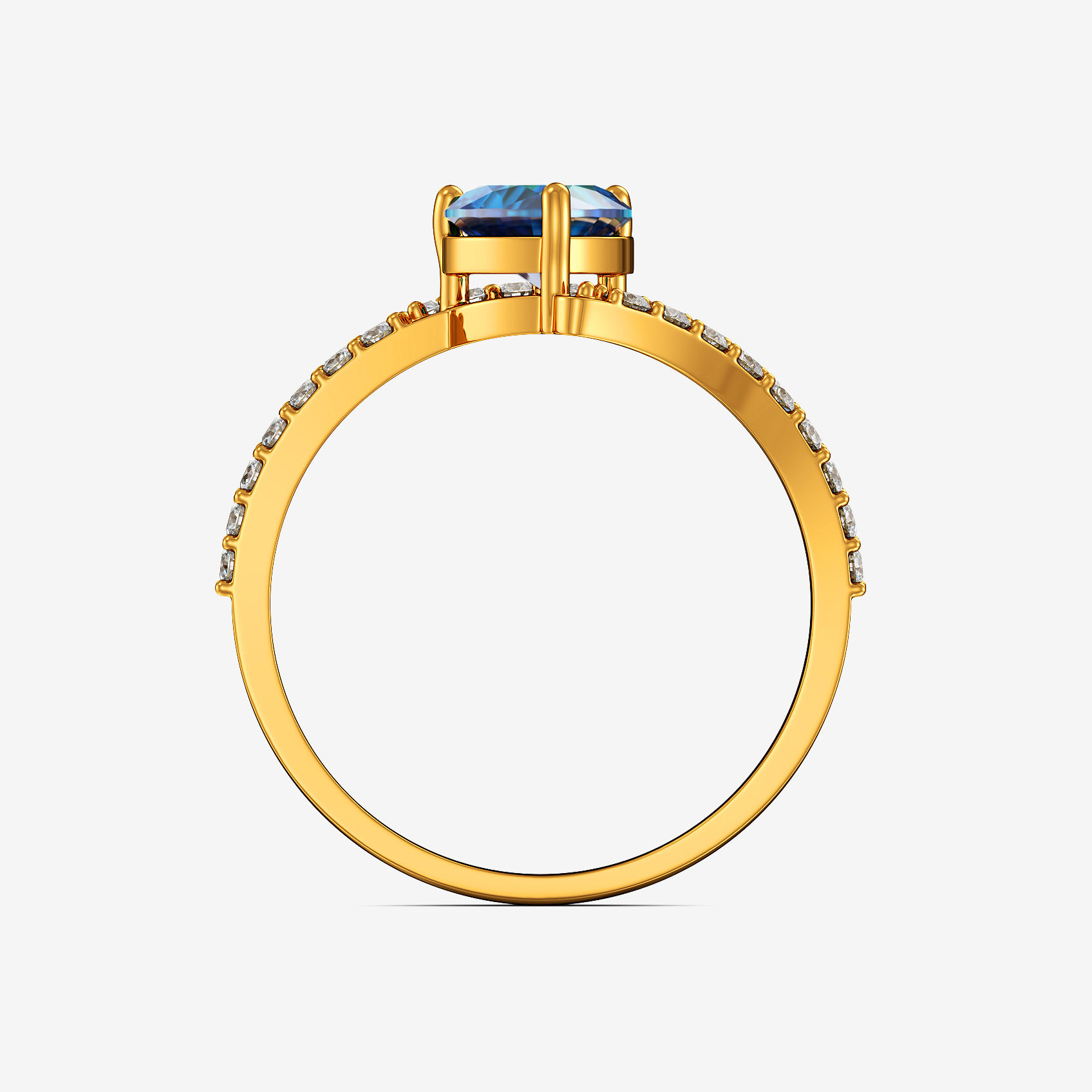 Azure Love Gold Ring alternate view 2