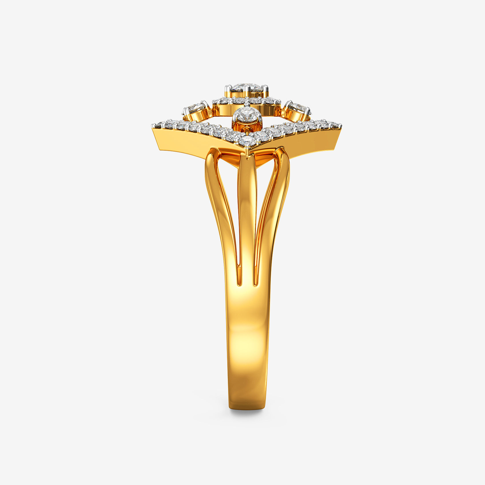 Lustre Square Gold Ring alternate view 1