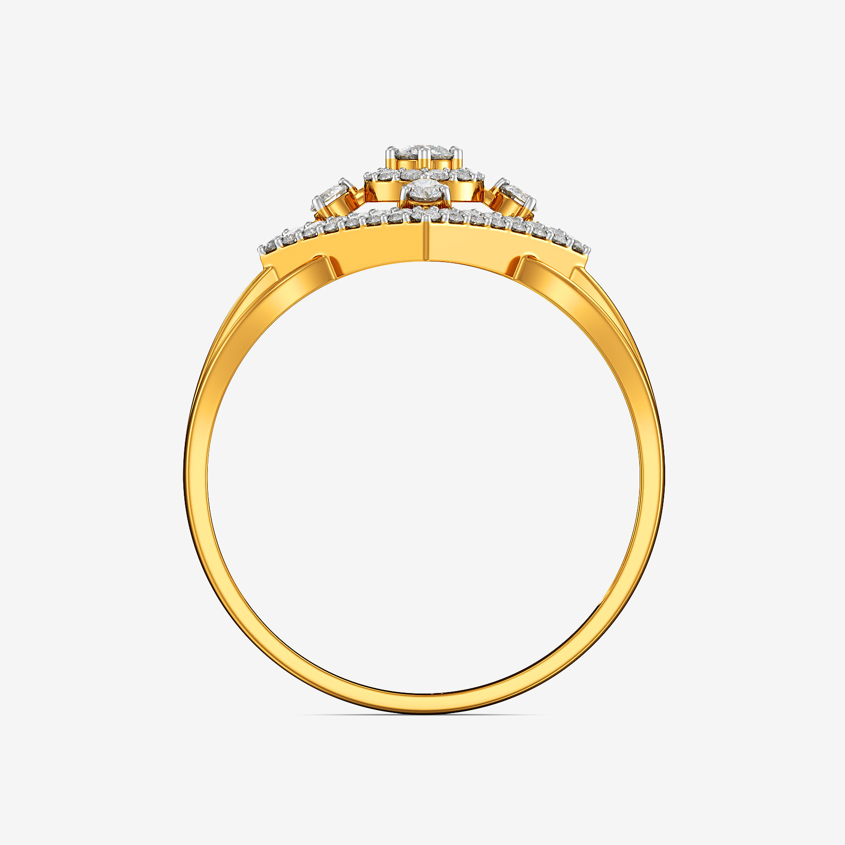Lustre Square Gold Ring alternate view 2