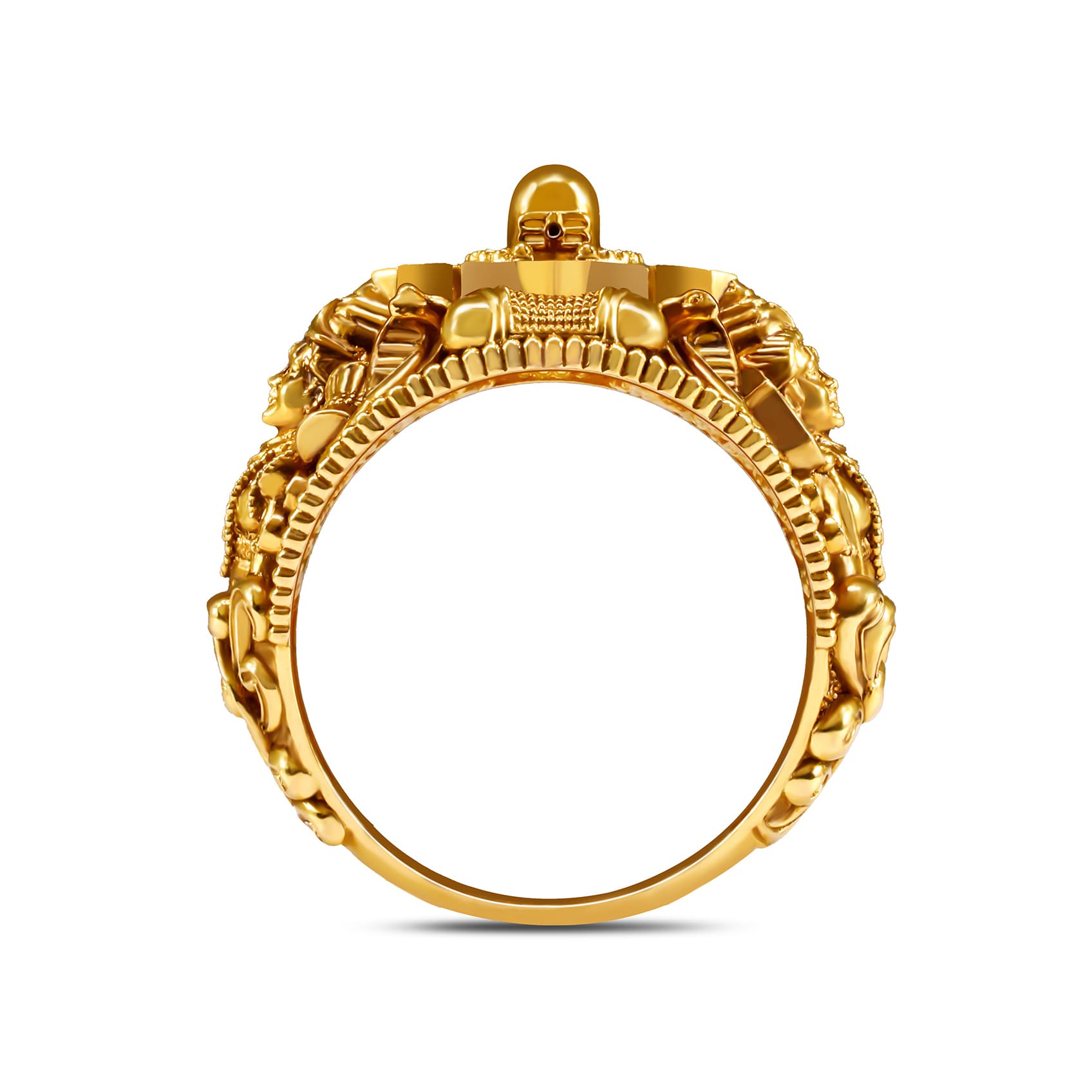 Shiv Rhythm Mens Gold Ring alternate view 2