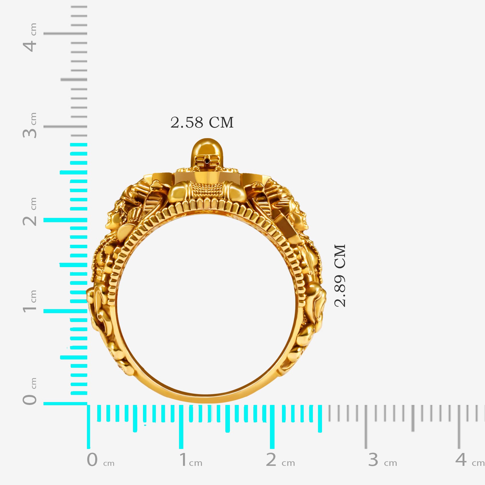 Shiv Rhythm Mens Gold Ring alternate view 3