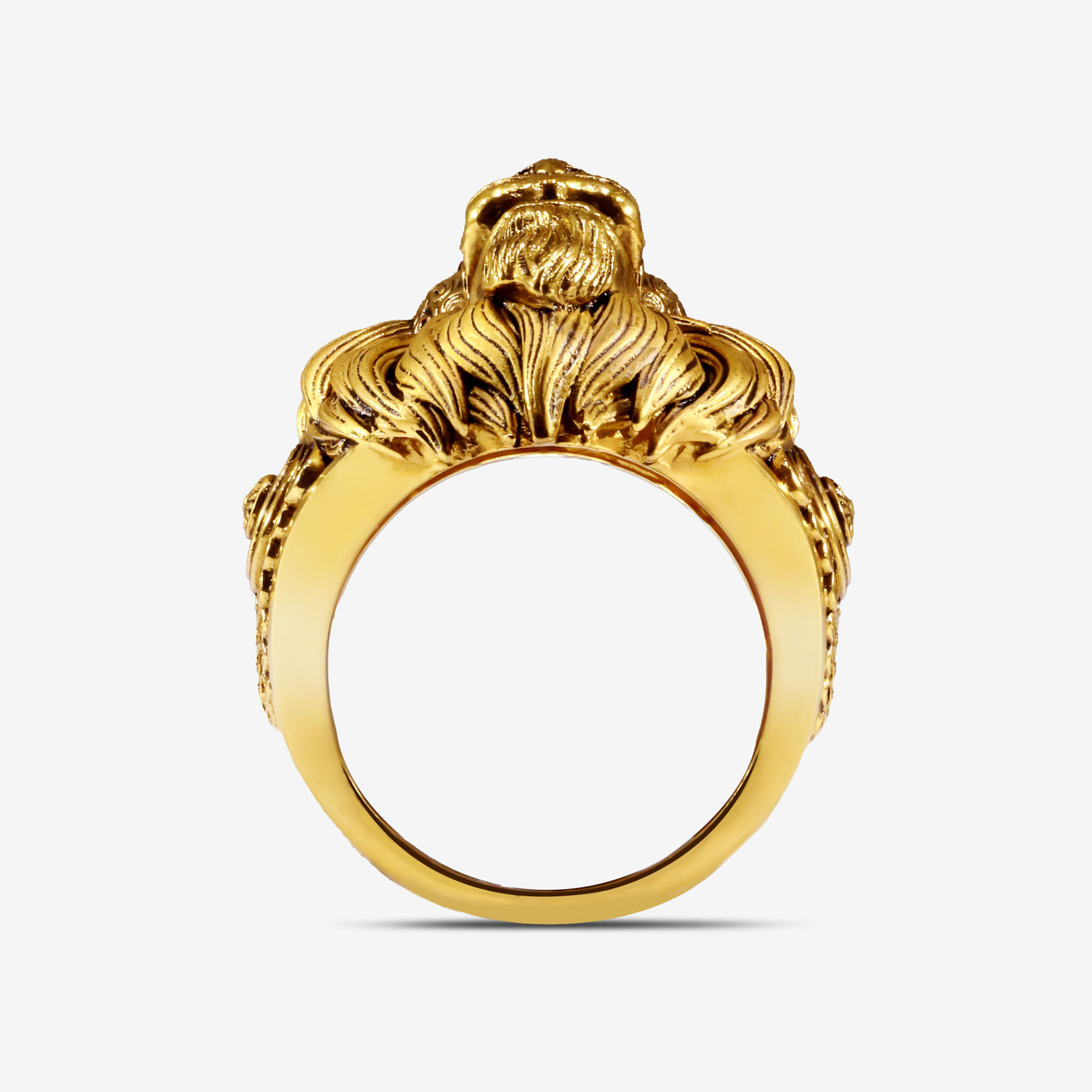 Lion Sovereign Gold Mens Ring alternate view 2