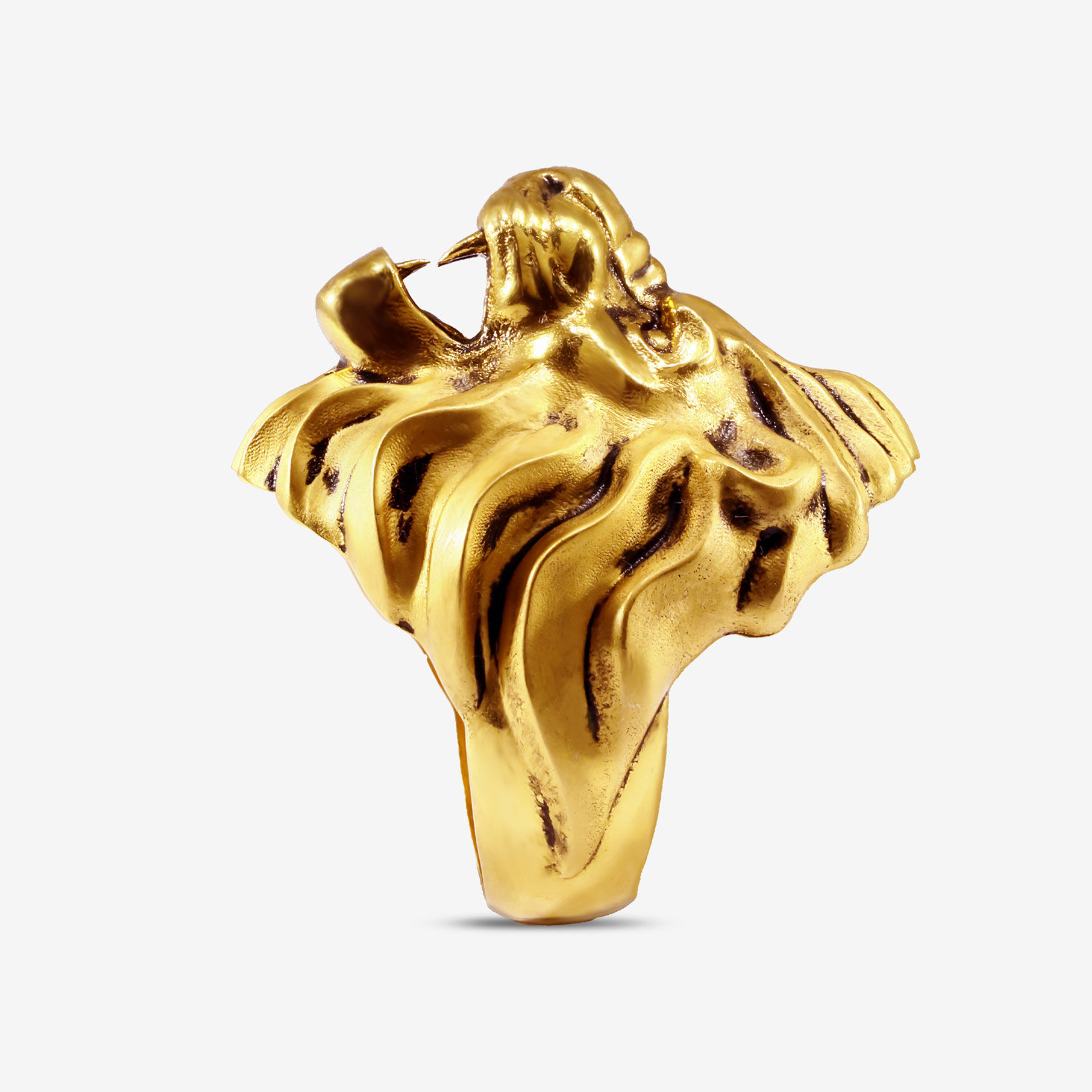 Roaring King Gold Mens Ring alternate view 1