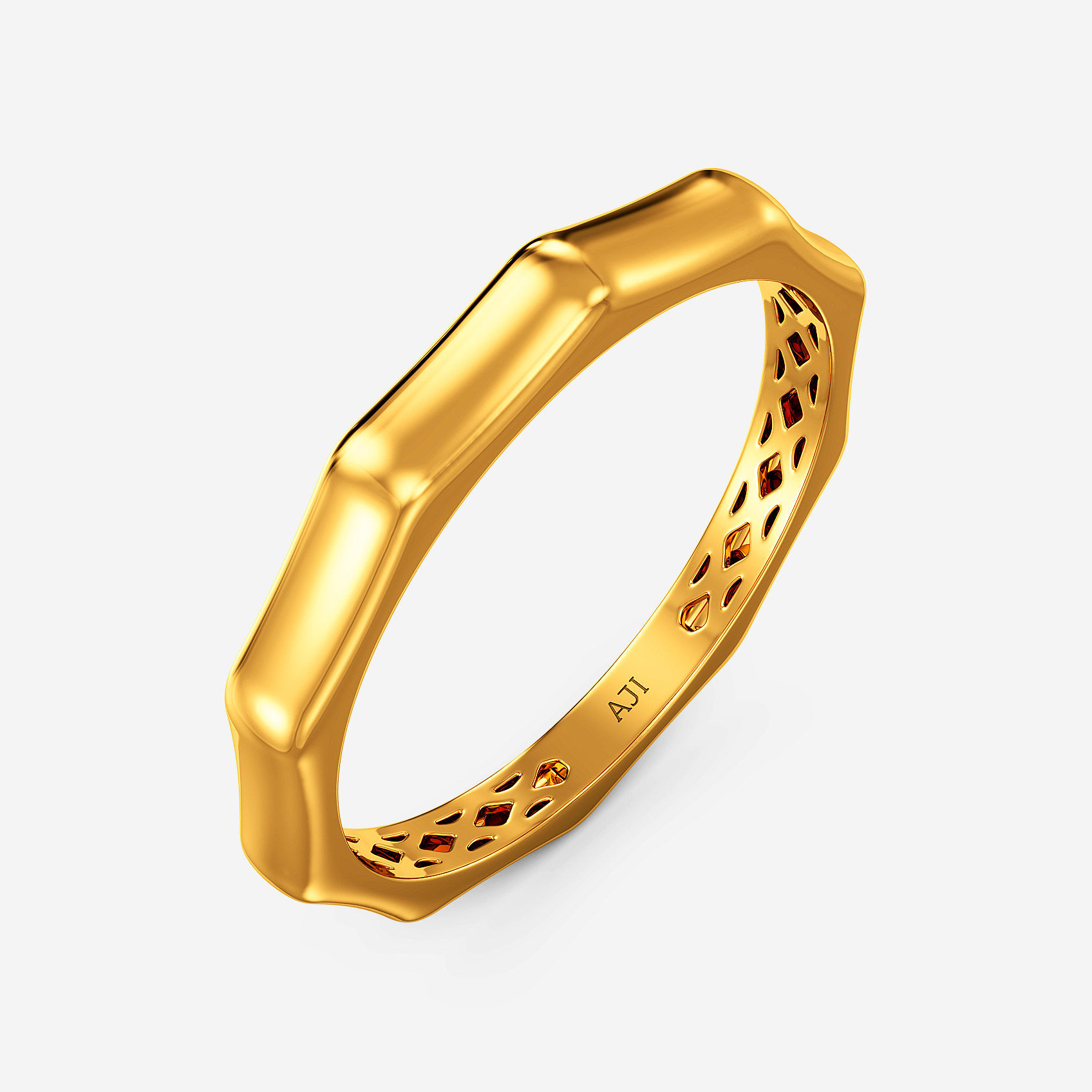 Geo Accent Gold Ring