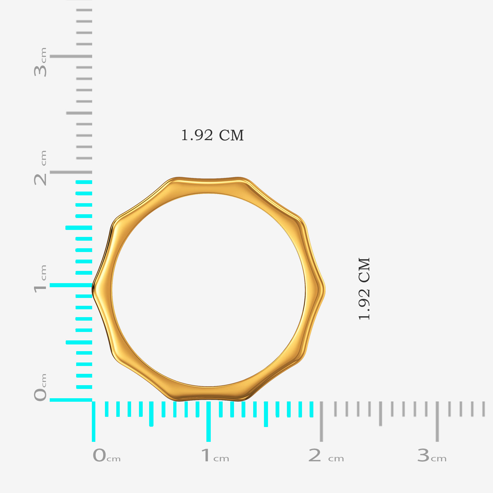 Geo Accent Gold Ring alternate view 3