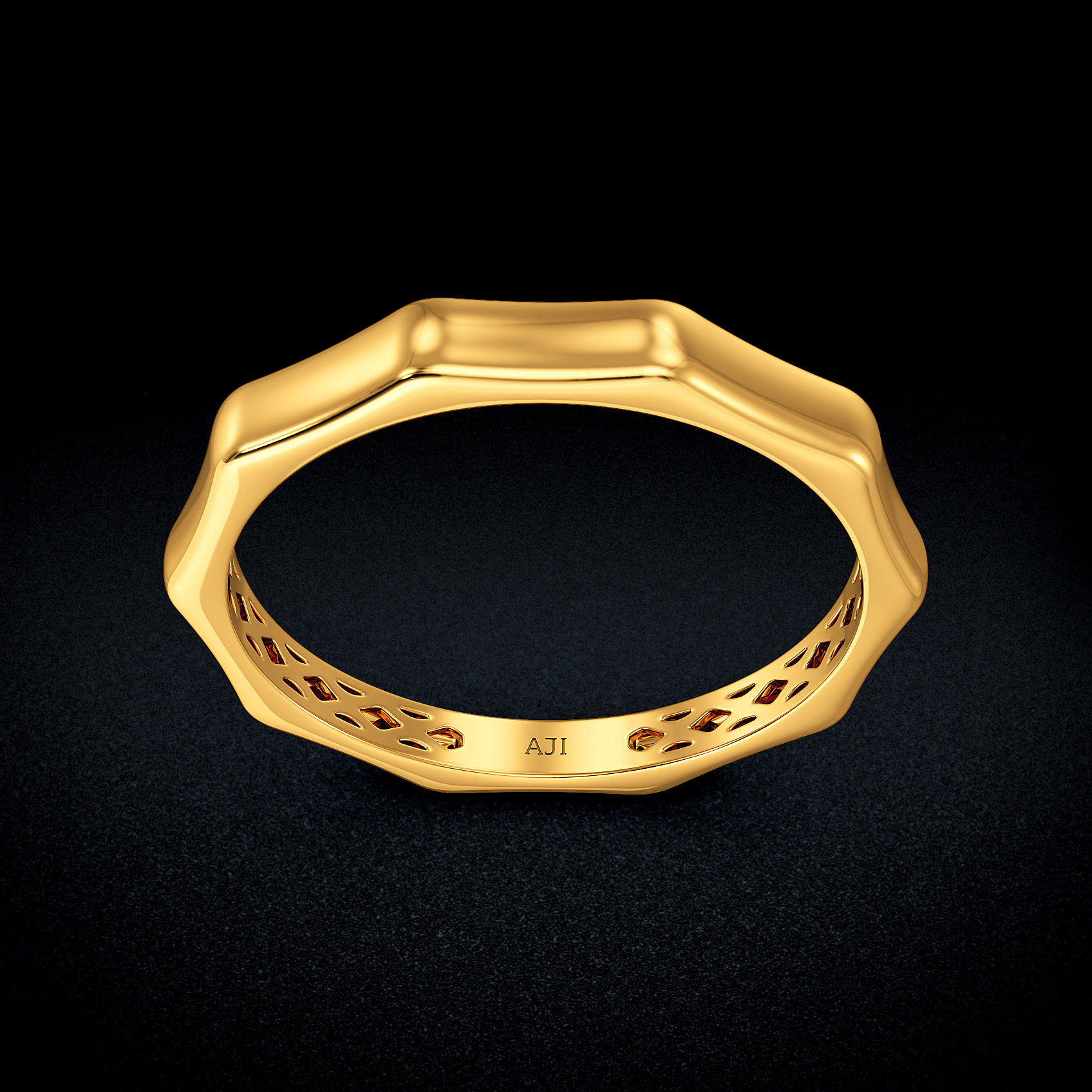 Geo Accent Gold Ring image