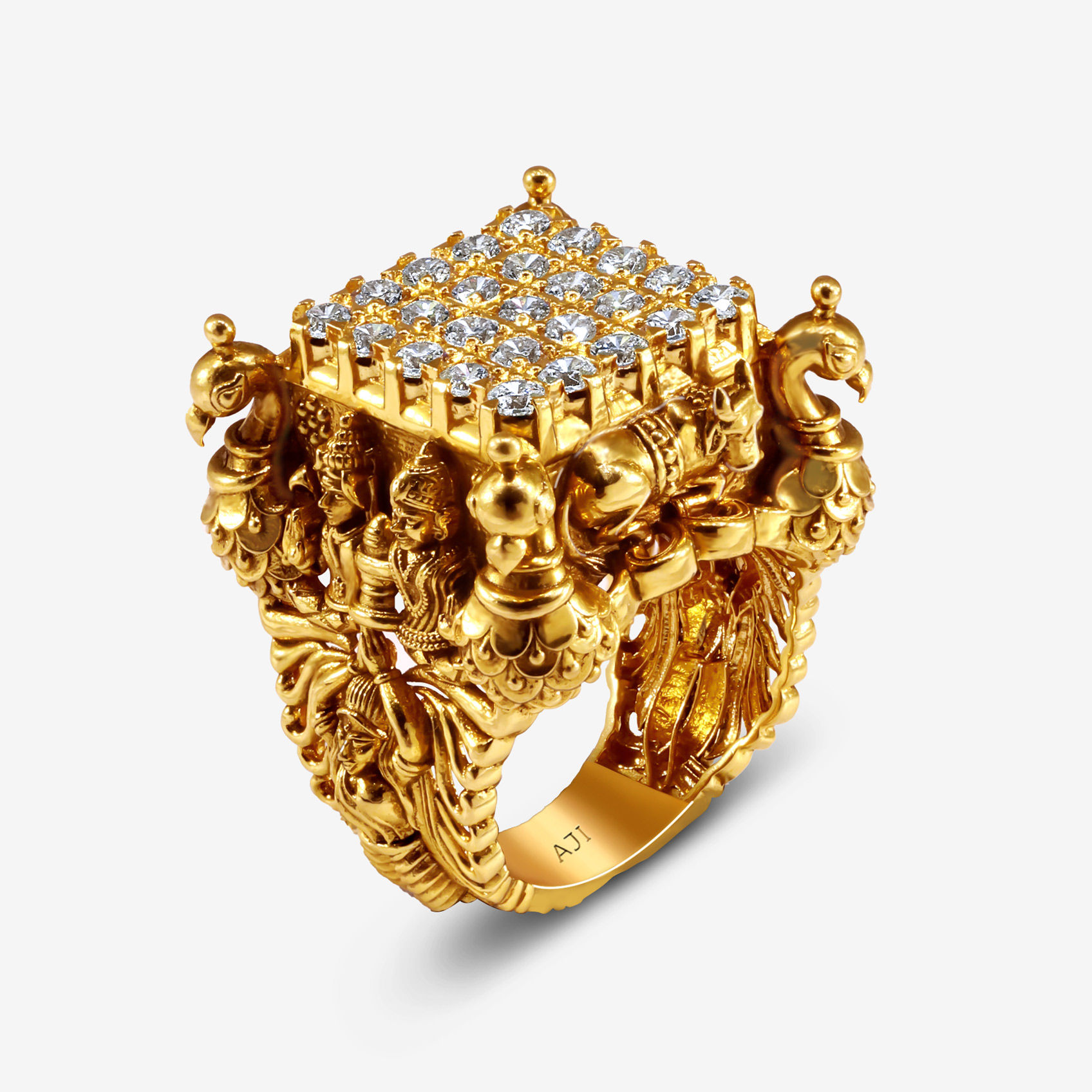 Divine Duo Gold Ring