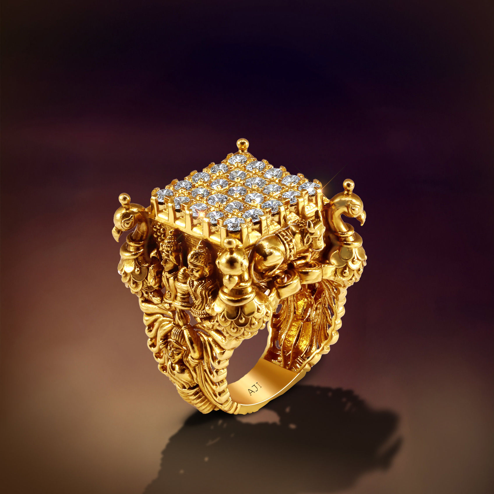 Divine Duo Gold Ring image