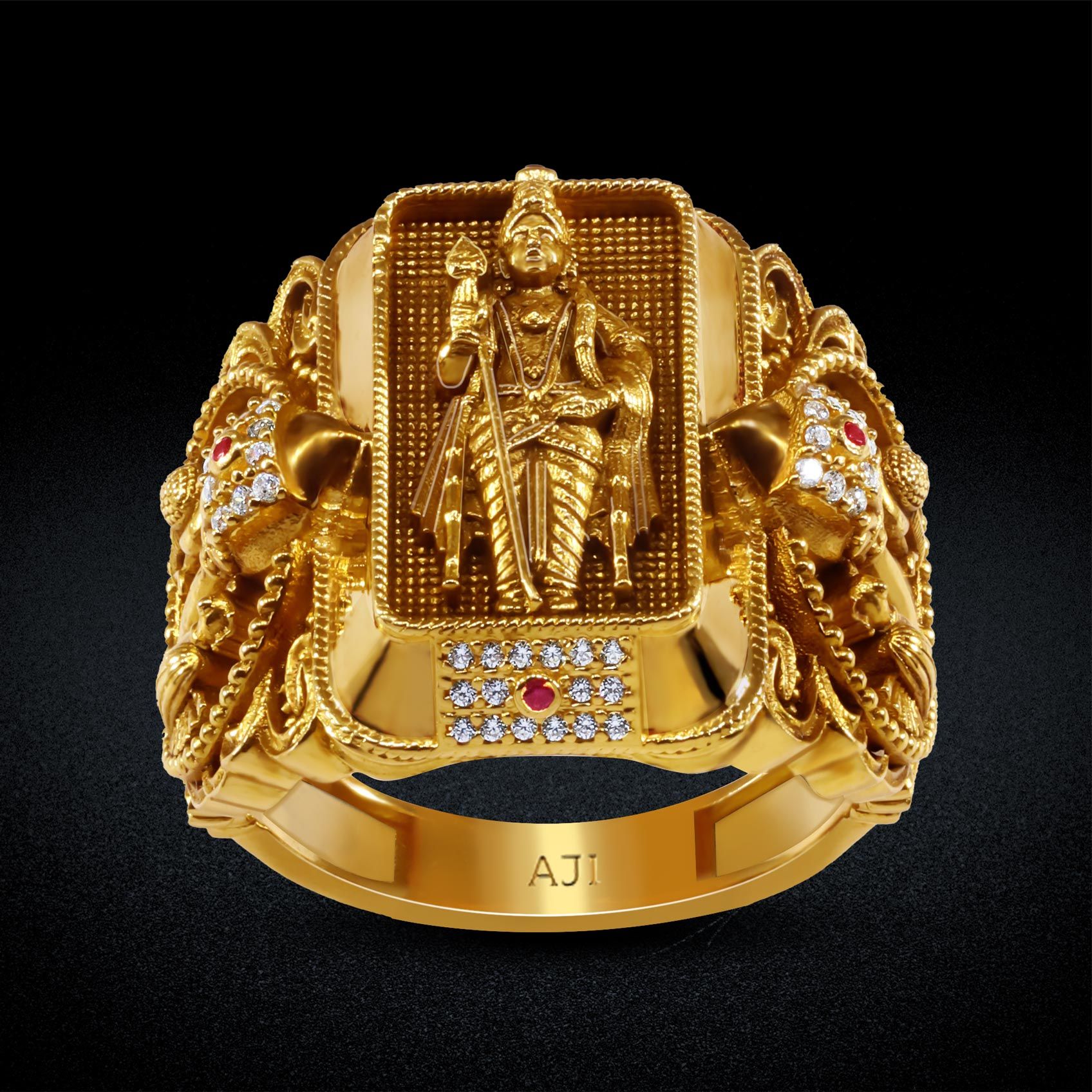 Kartikeya Grace Gold Ring image