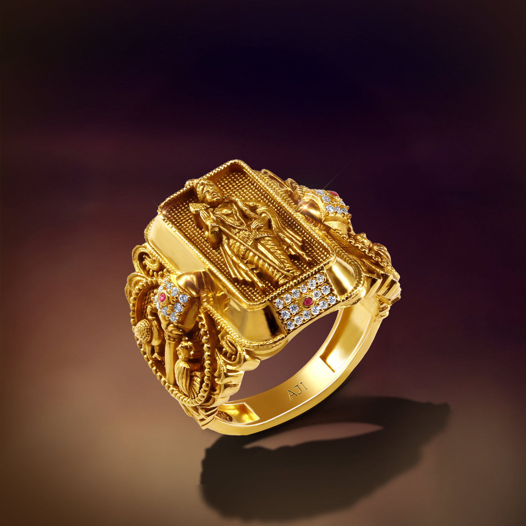Kartikeya Grace Gold Ring image