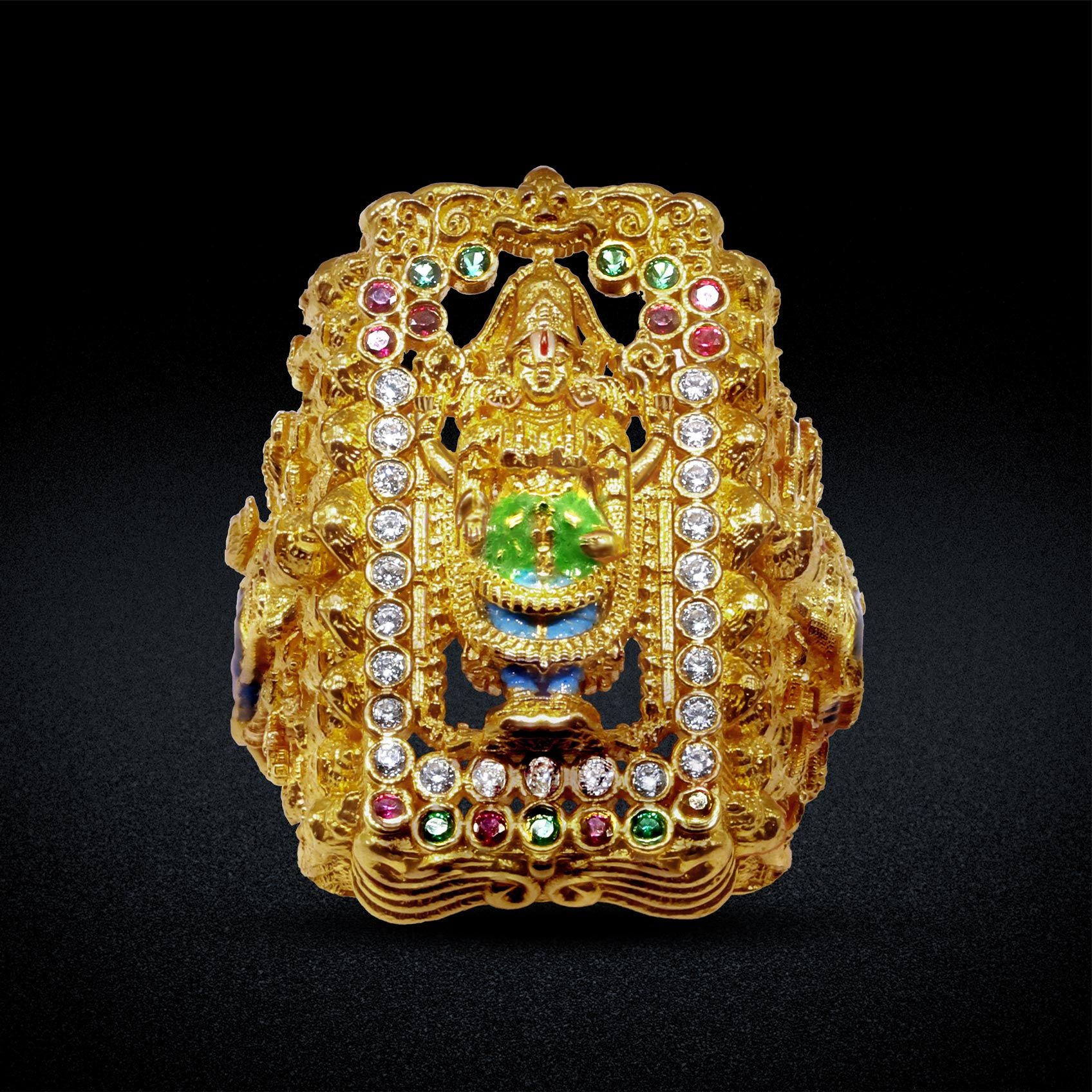 Vishwaroop Splendor Gold Ring image