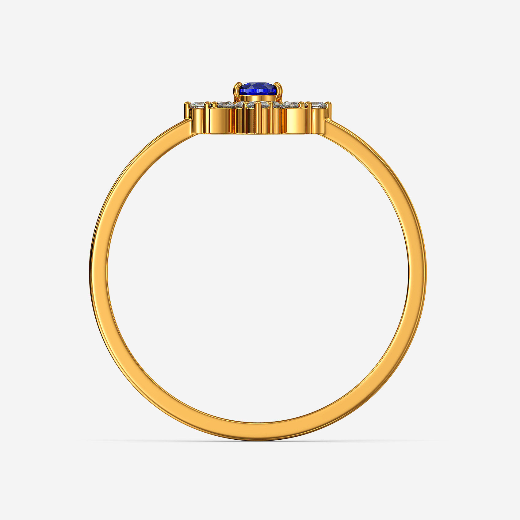 Azure Bloom Gold Ring alternate view 2