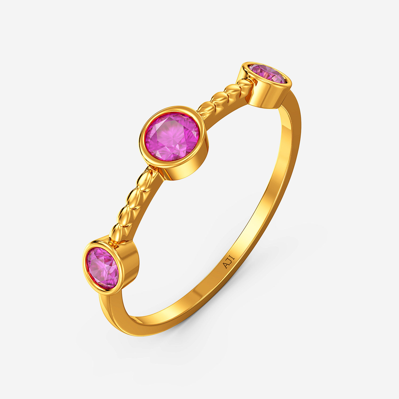 Triple Glow Gold Ring