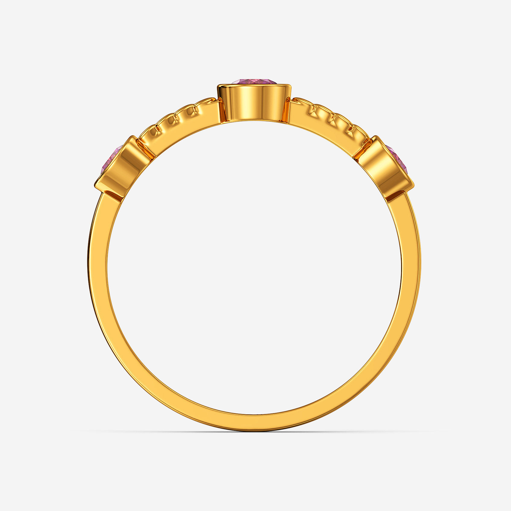 Triple Glow Gold Ring alternate view 2