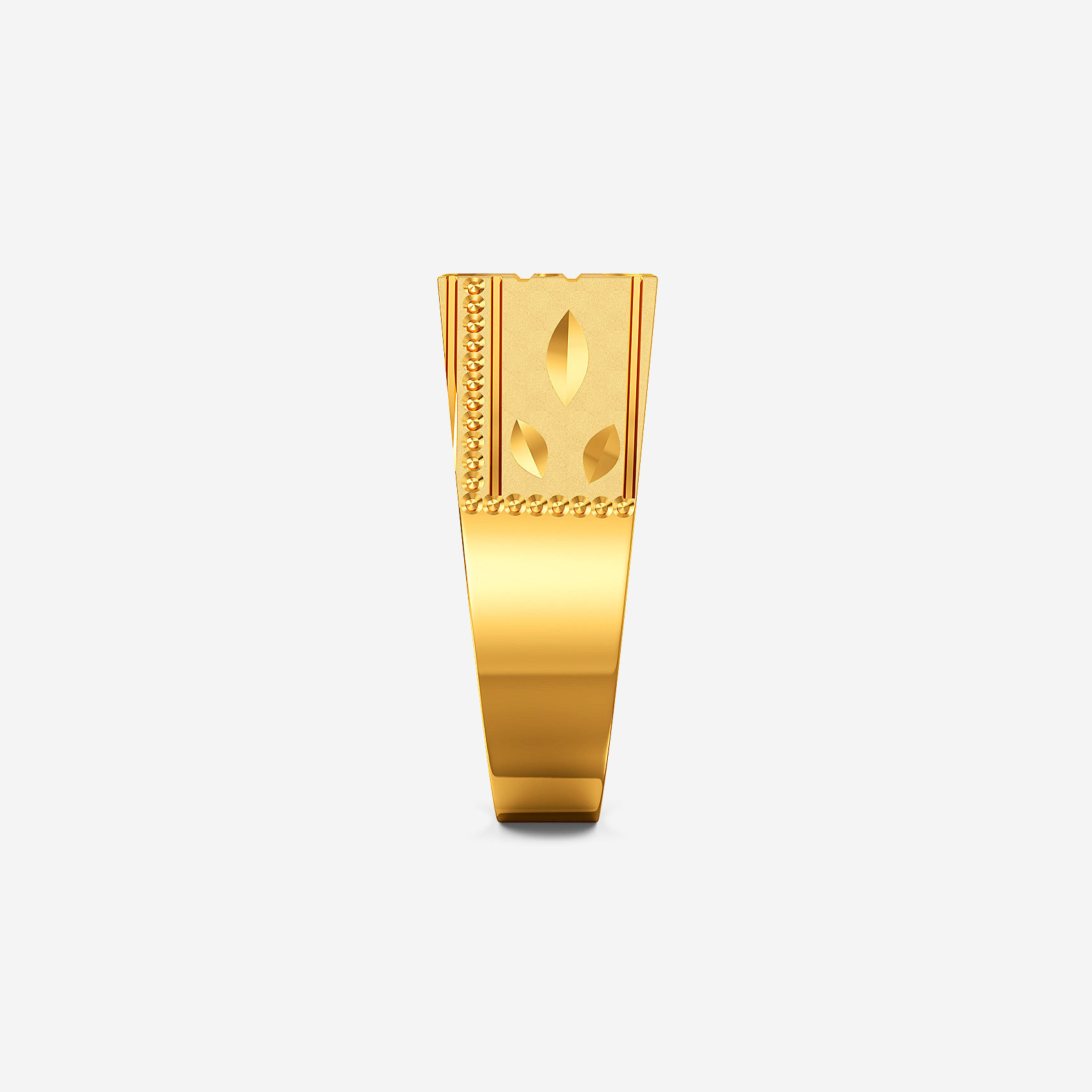 Nature Etch Gold Kids Ring alternate view 1
