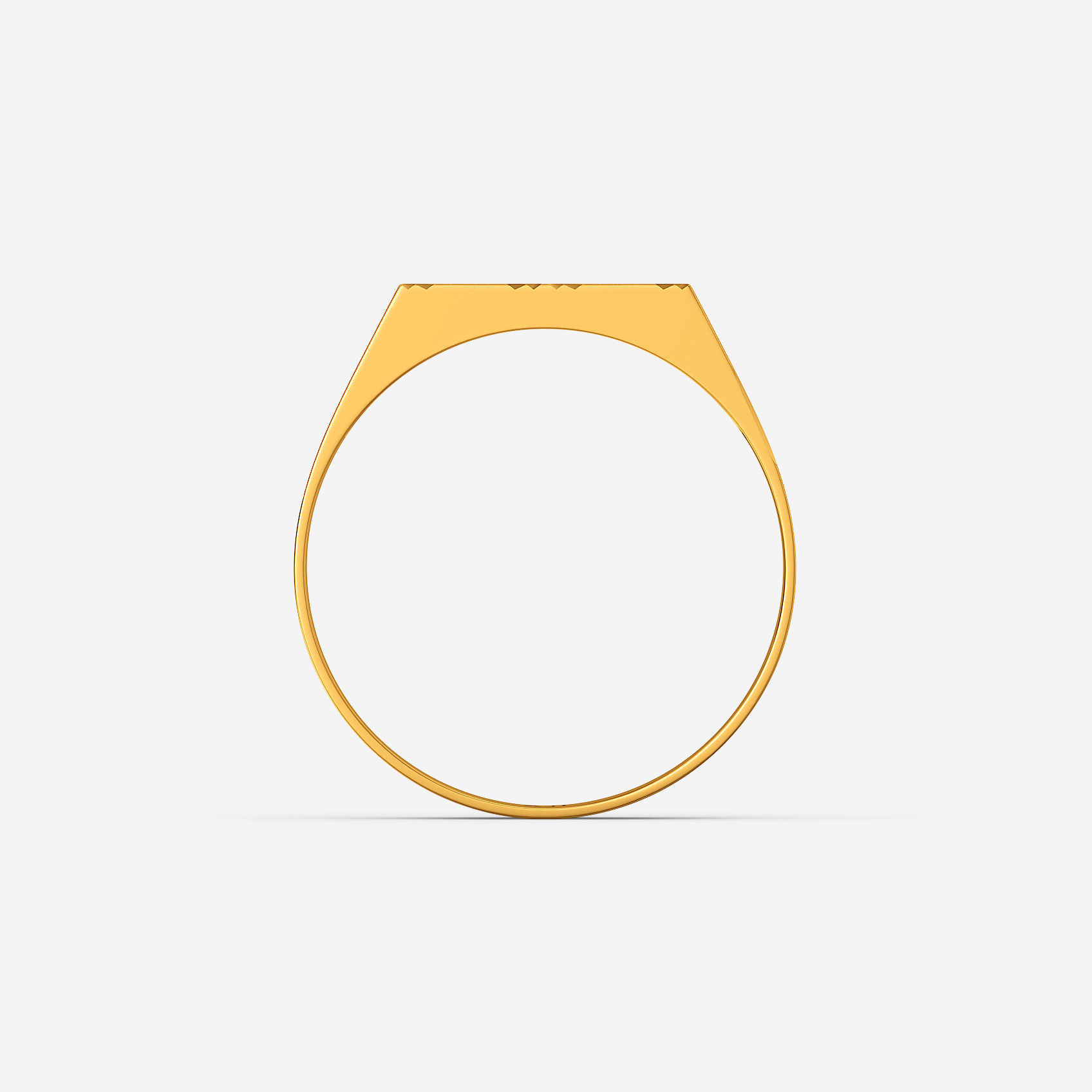 Nature Etch Gold Kids Ring alternate view 2