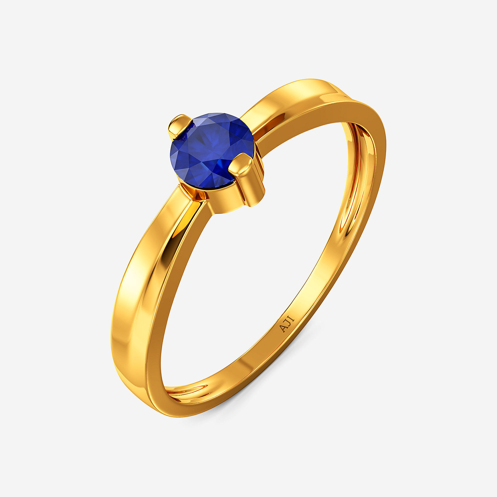 Azure Solo Gold Ring