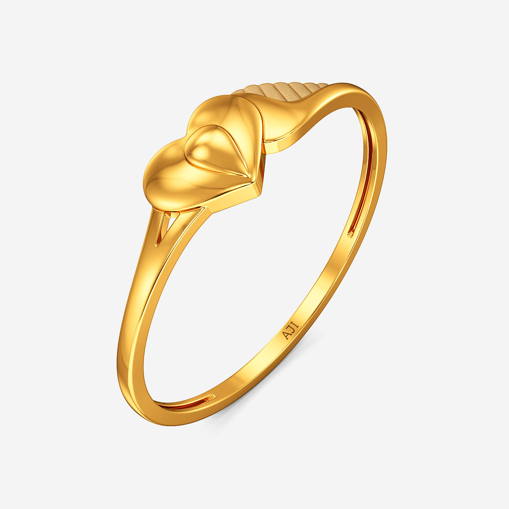 Vine Heart Gold Ring