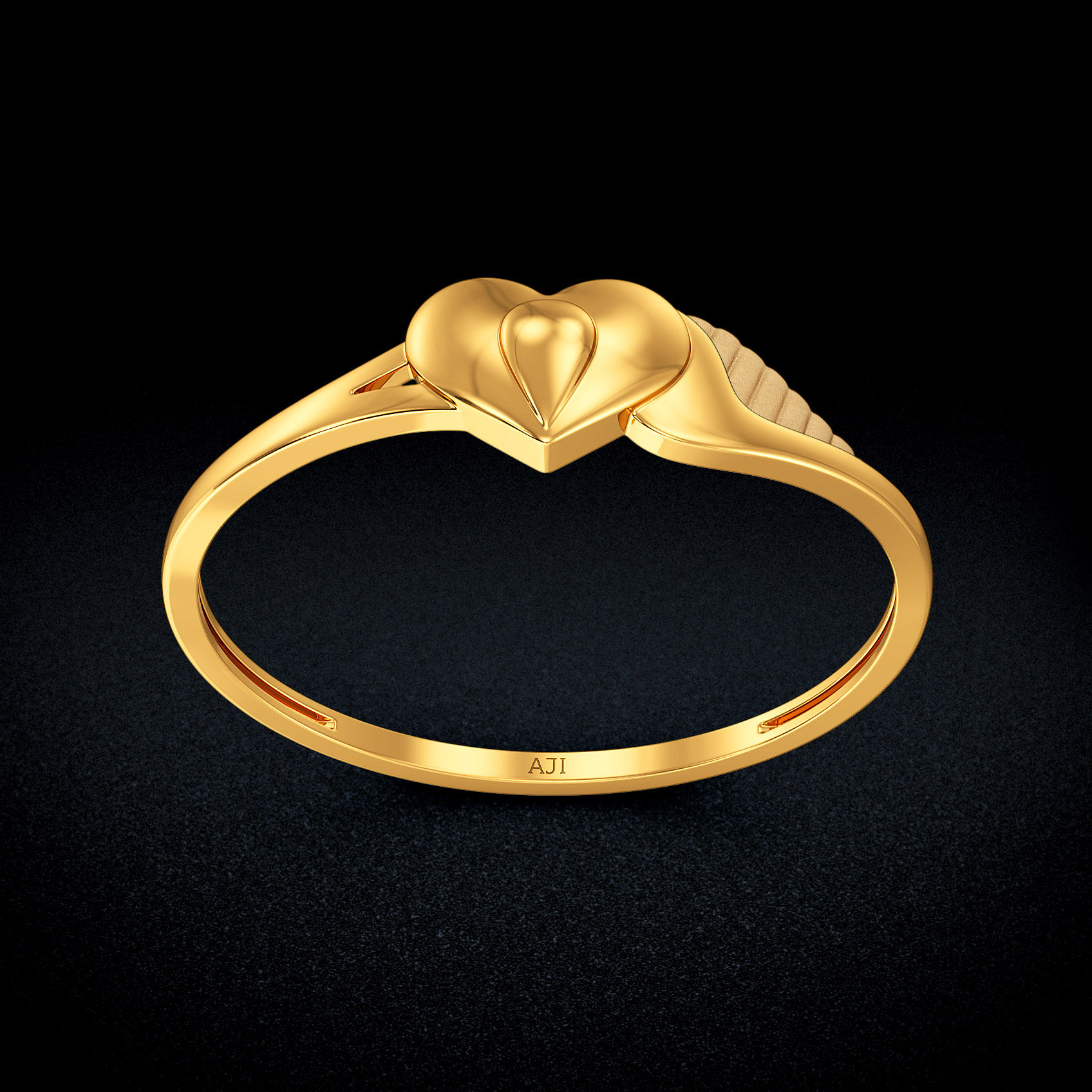 Vine Heart Gold Ring image