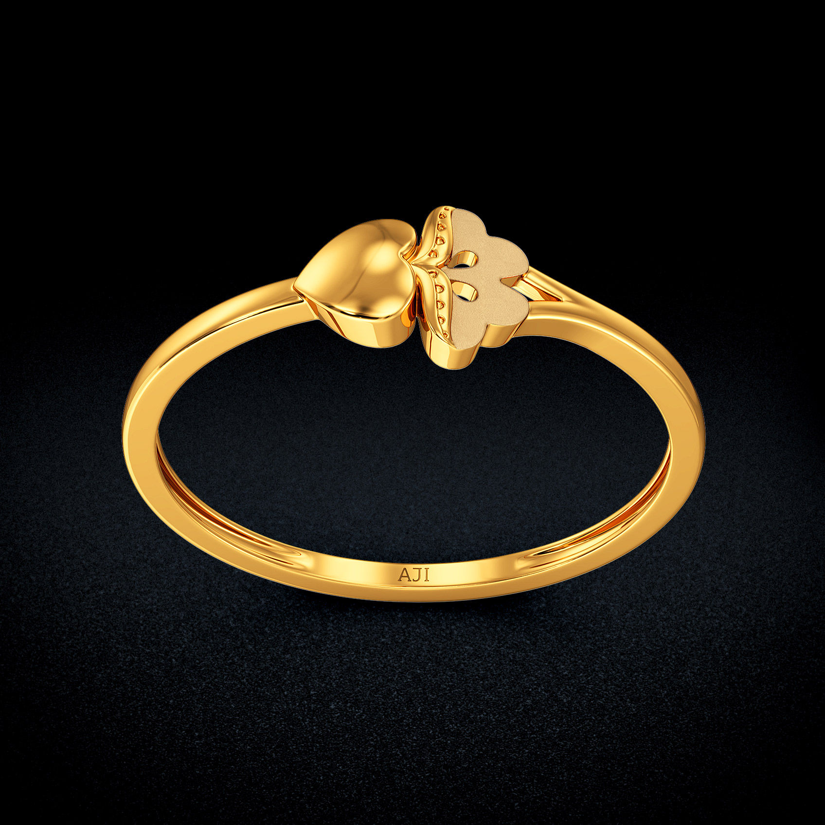 Heart Flora Glow Gold Ring image