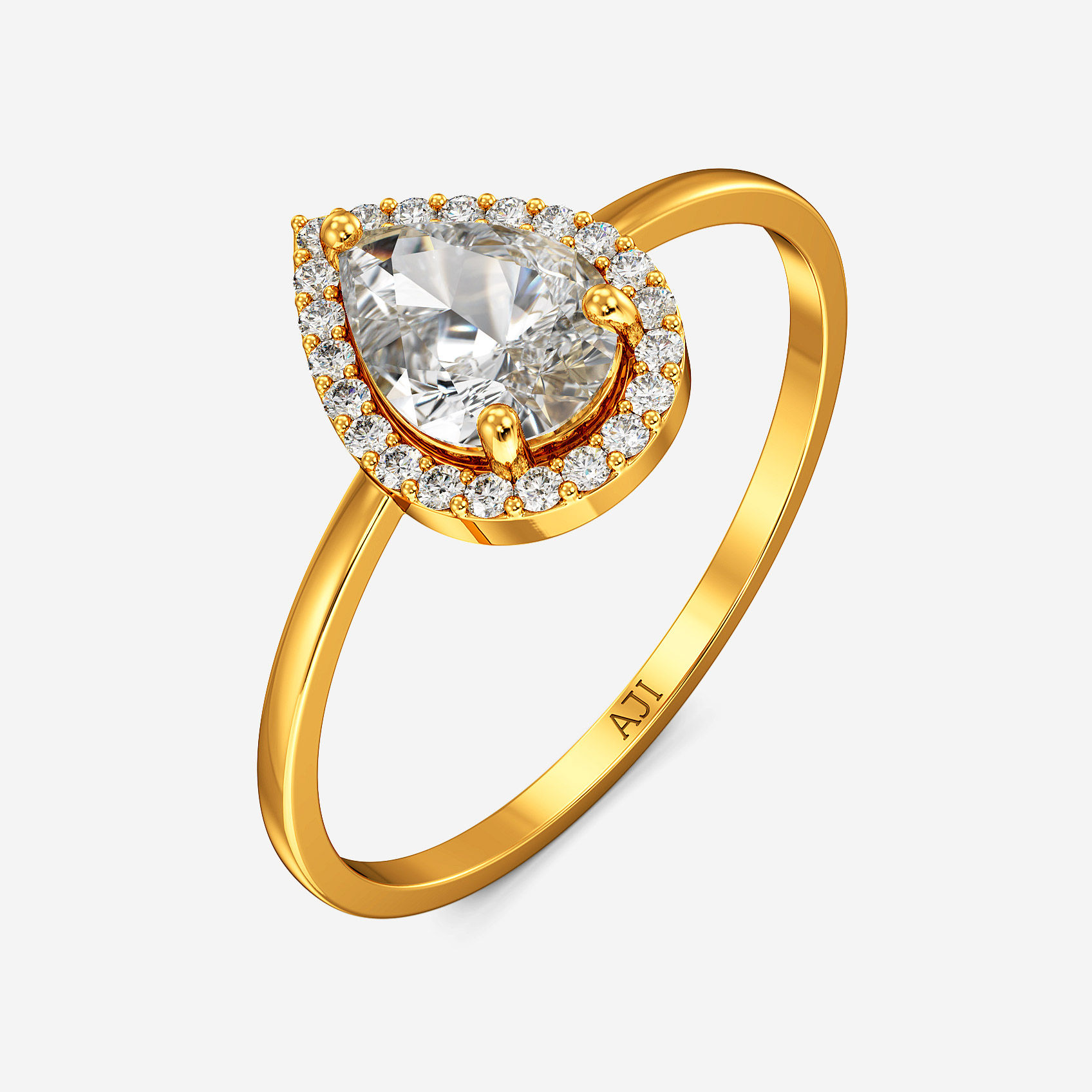 Solo Drop Gold Ring