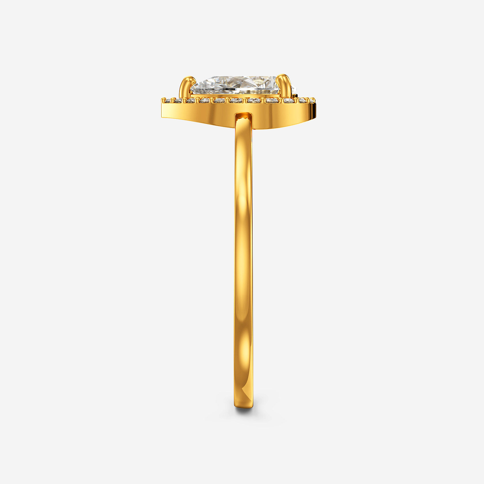 Solo Drop Gold Ring alternate view 1