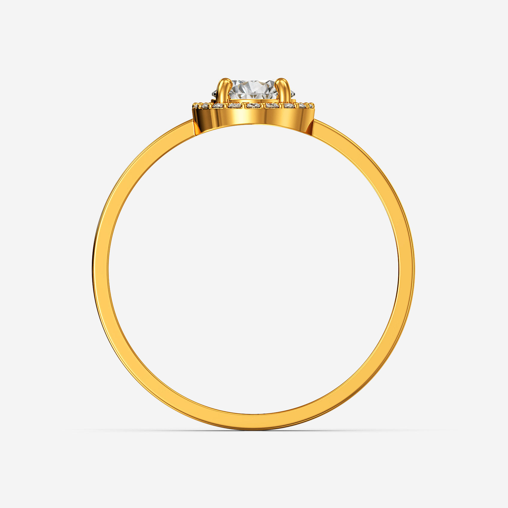 Solo Drop Gold Ring alternate view 2