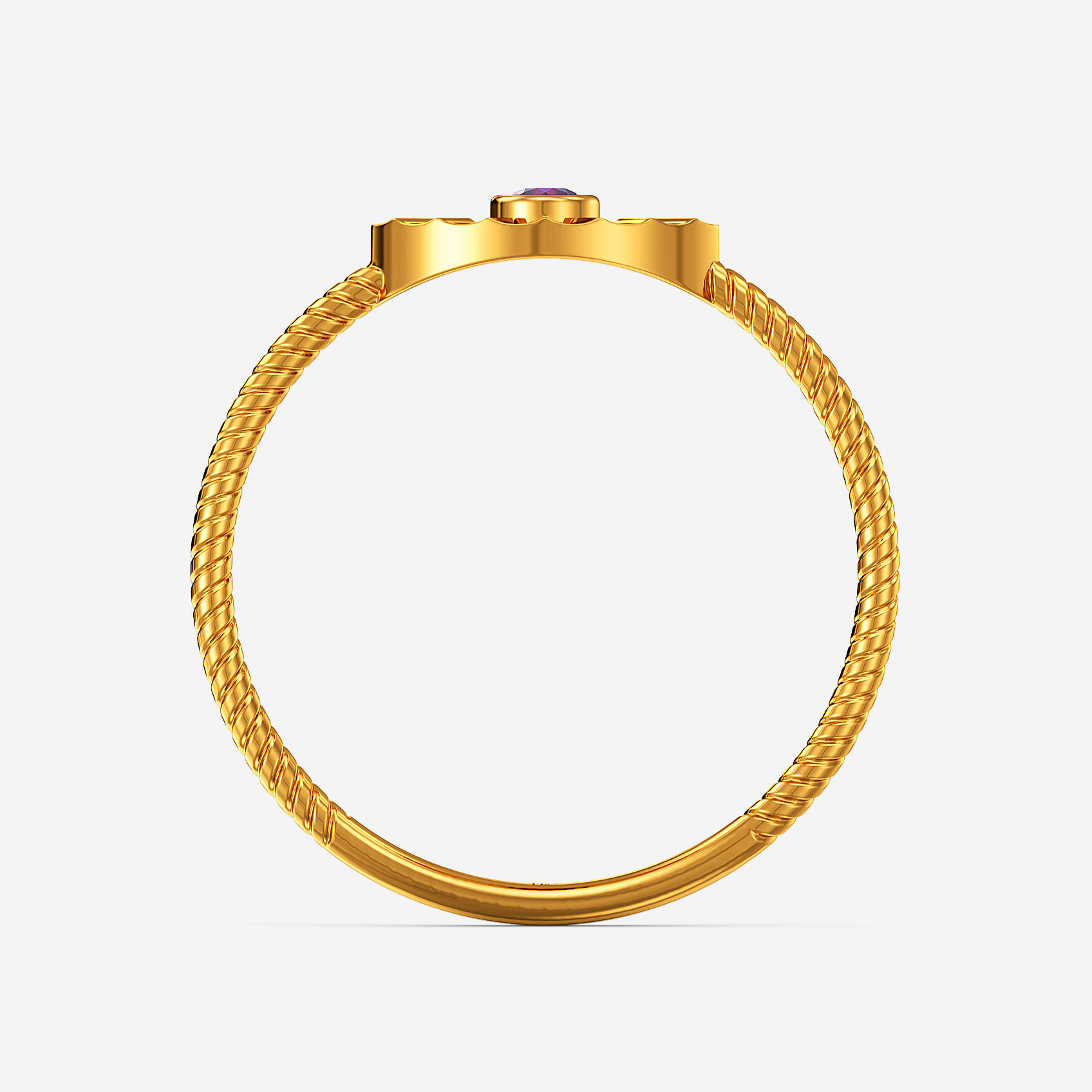 Purple Aura Gold Ring alternate view 2