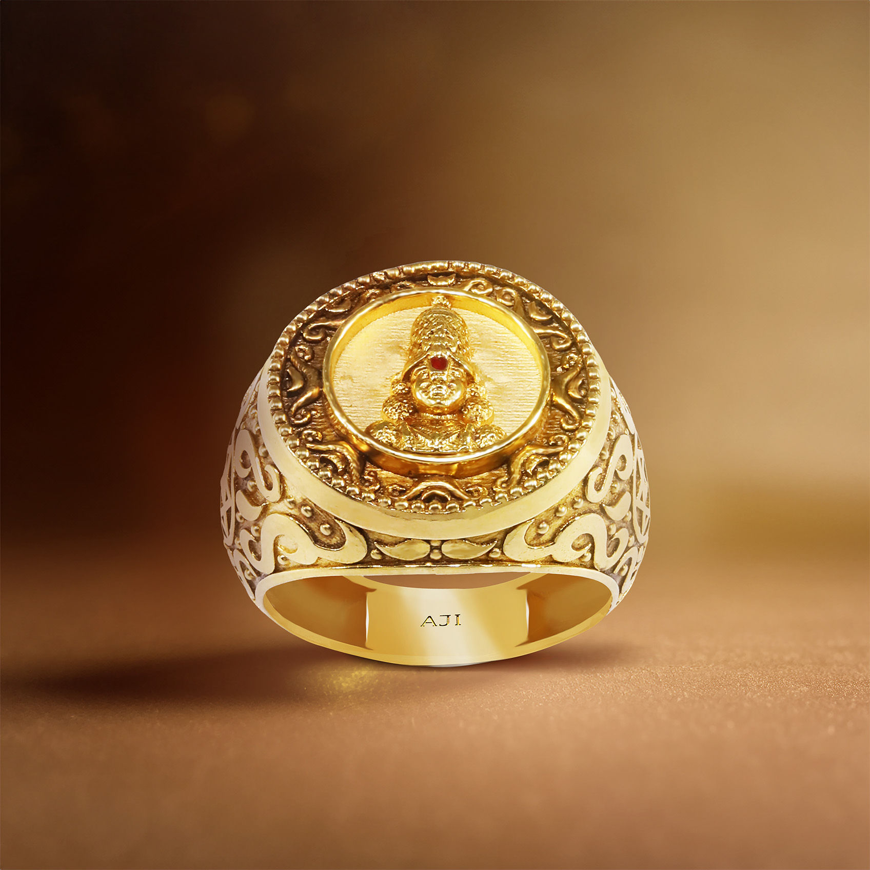 Venkata Aura Gold Mens Ring image