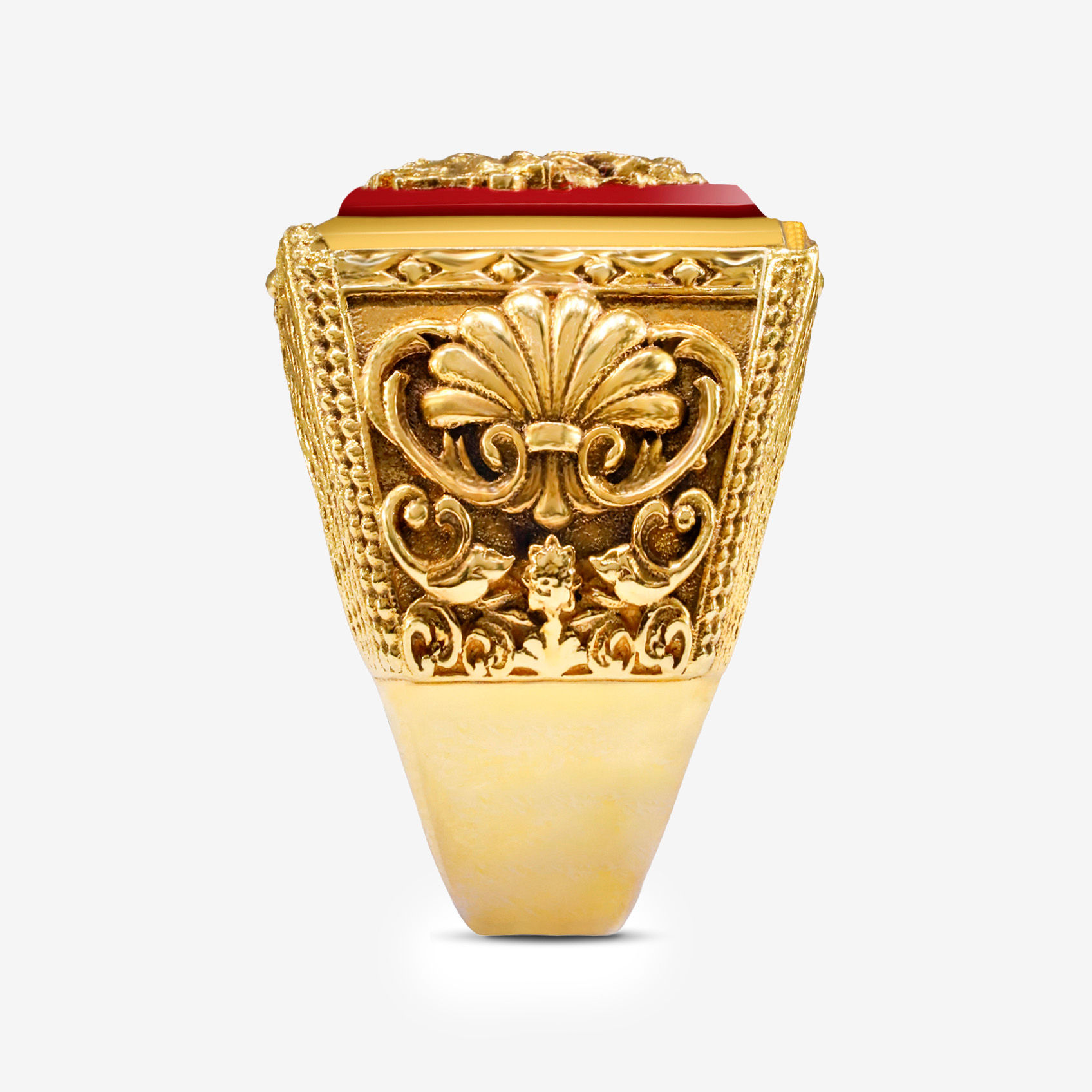 Ekadanta Shine Gold Mens Ring alternate view 1