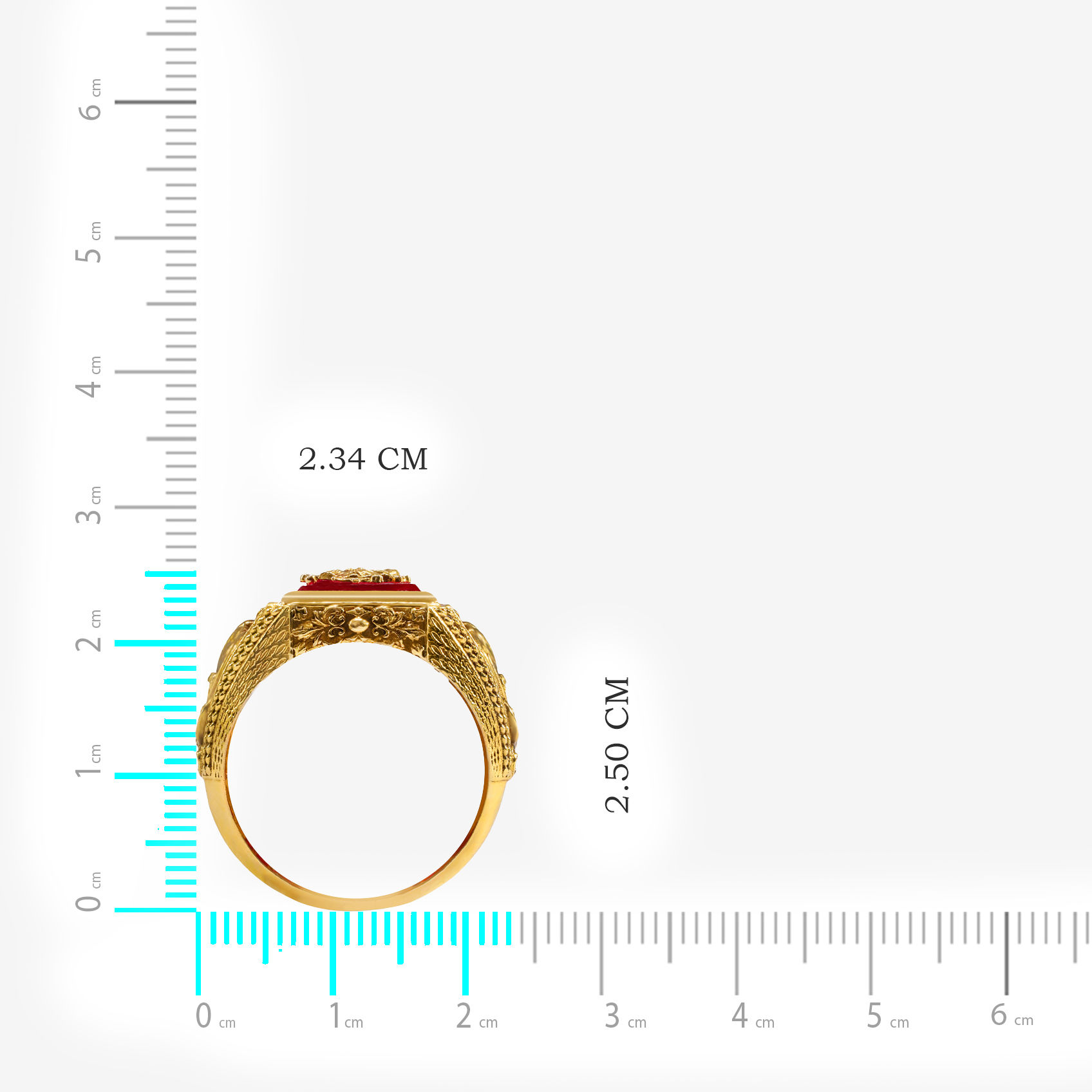 Ekadanta Shine Gold Mens Ring alternate view 3