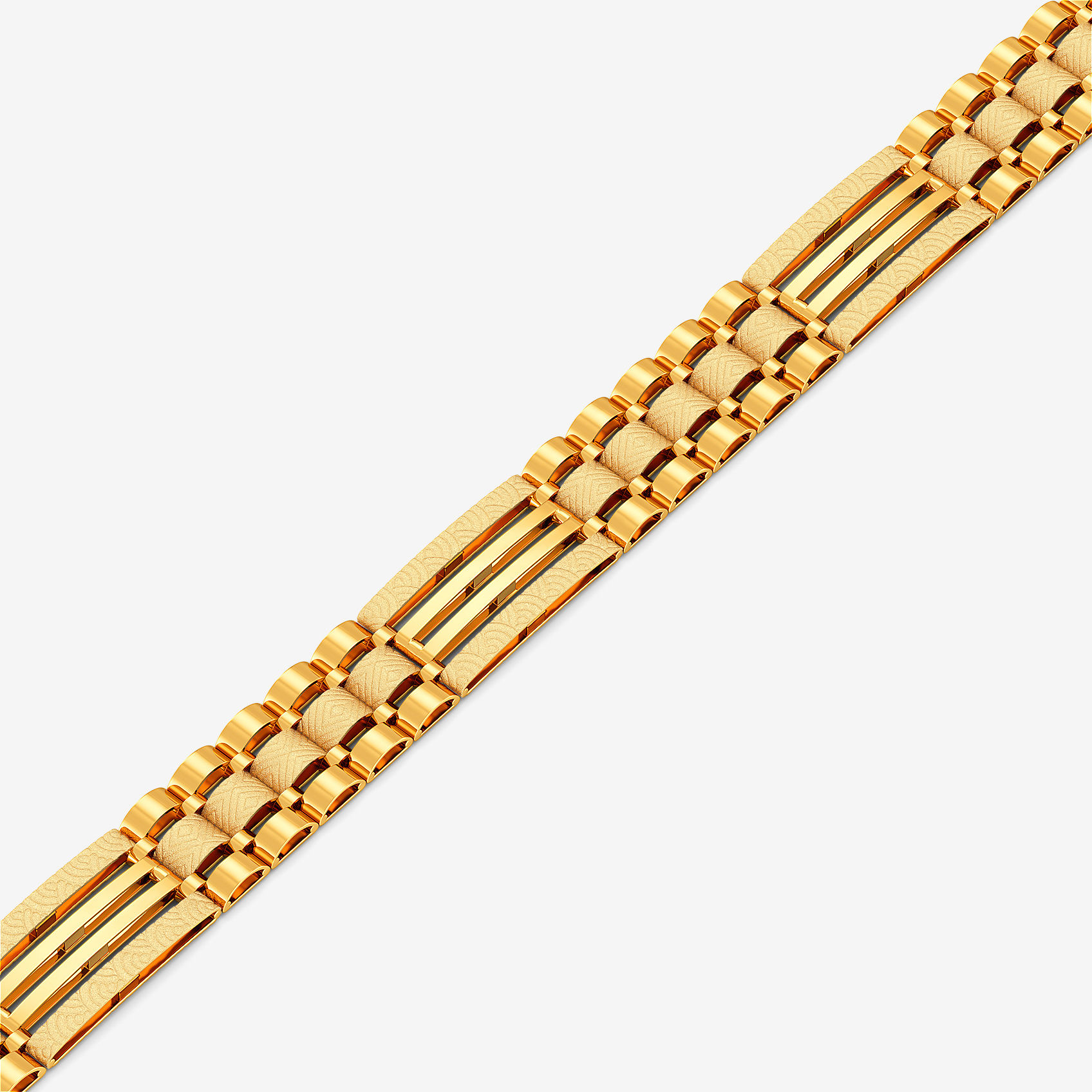 Buy Textured Chain Gold Bracelet (DS1700064245) Online from Joyalukkas