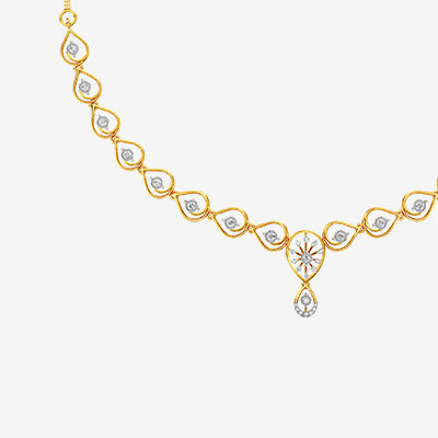 Buy Enchanting Cascade Diamond Necklace (DSDN00005009) Online from