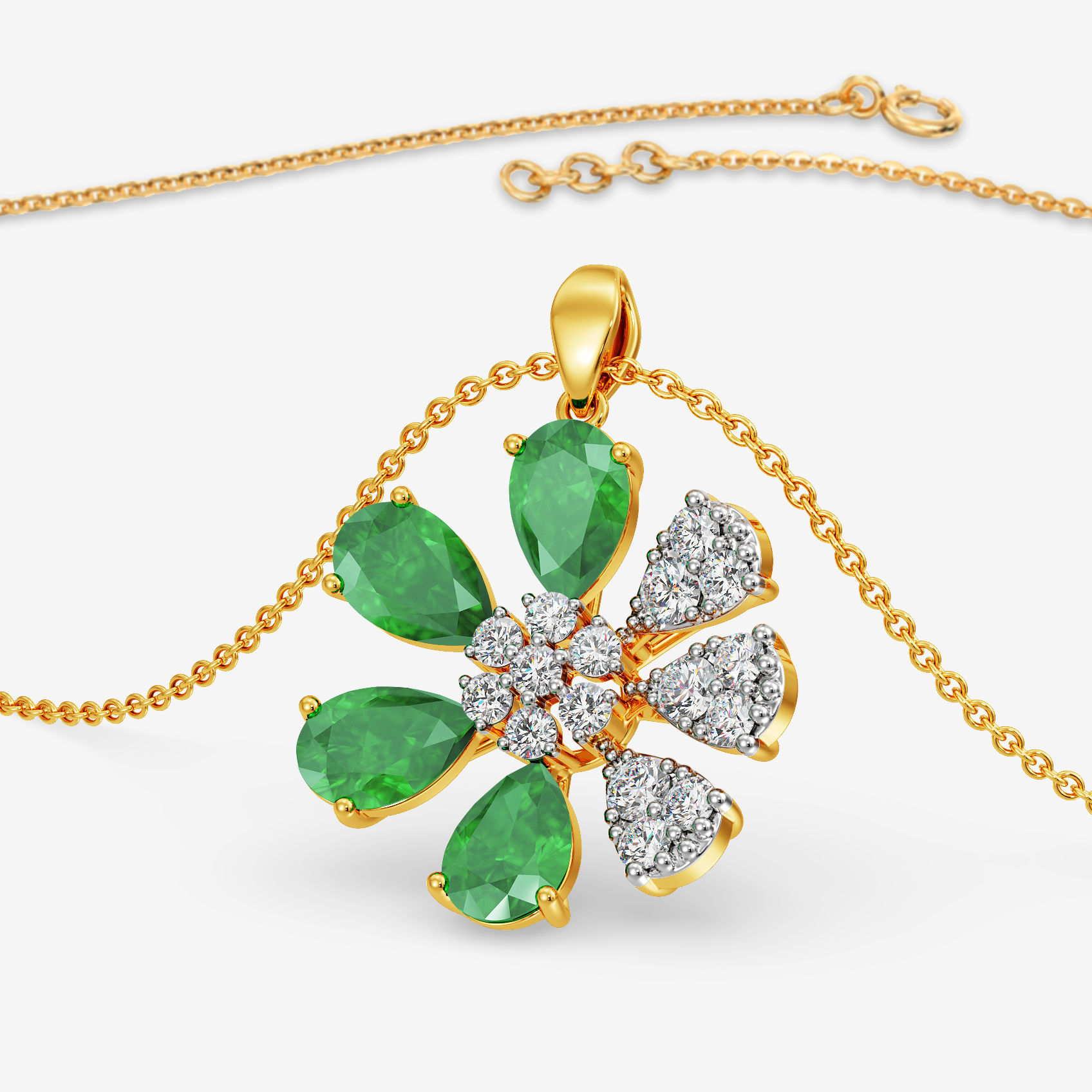 Joyalukkas Eleganza Diamond Drop Necklace Buy Branching Elegance