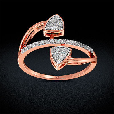 Double Arrow Freaky Diamond Ring alternate view 2